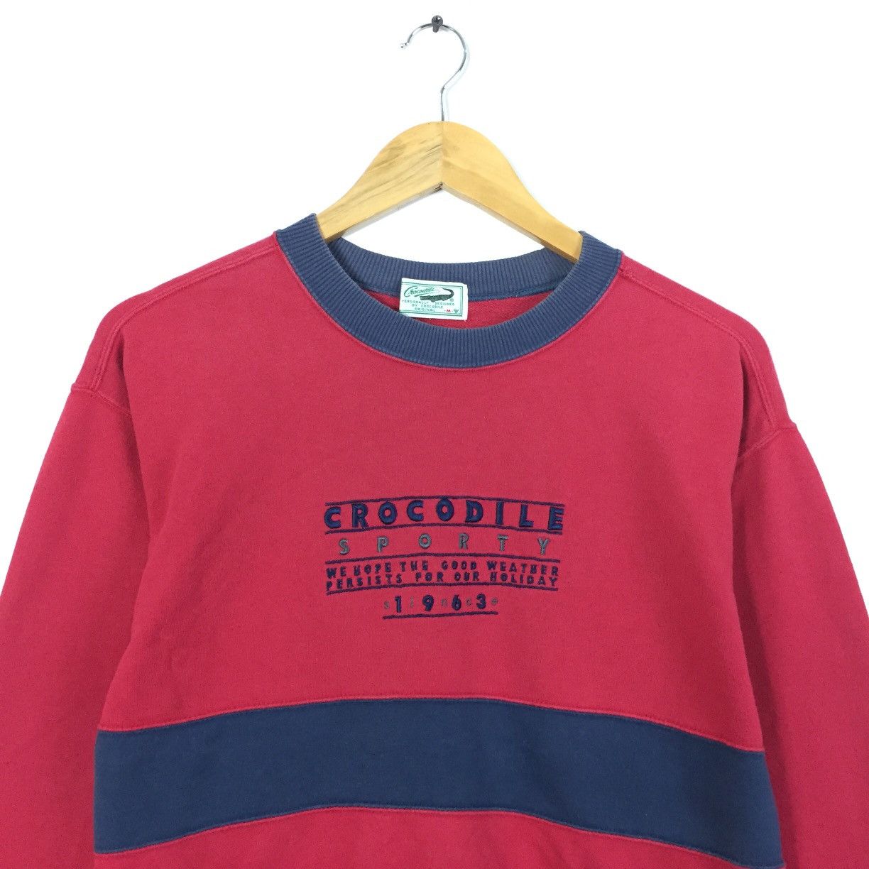 Vintage Vintage Crocodile CrewNeck Sweatshirt Biglogo Embroidery Size US S / EU 44-46 / 1 - 3 Thumbnail