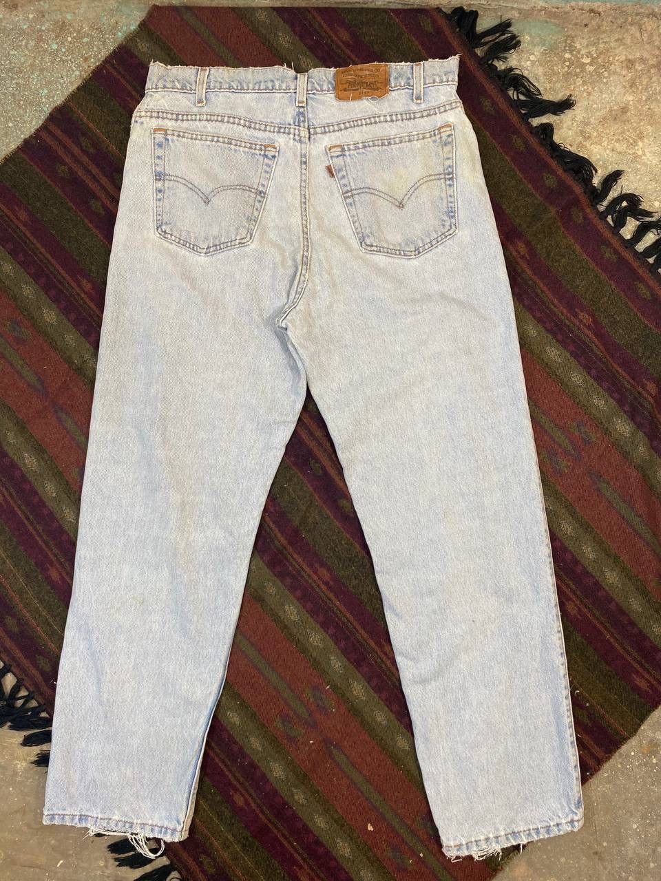 image of Levis 540 Orange Tab Denim Made In Usa in Light Blue, Men's (Size 34)
