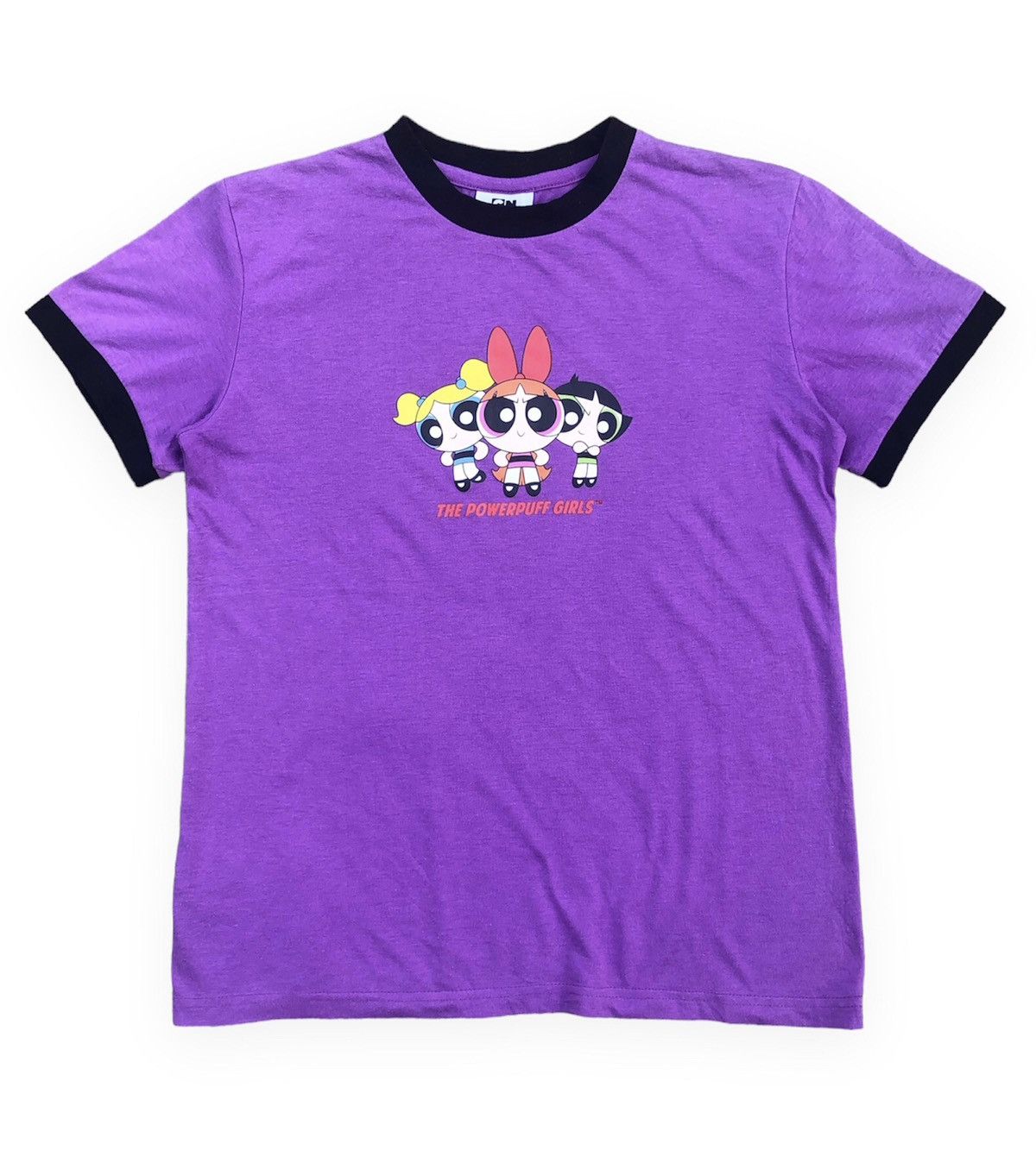 Image of Cartoon Network x Hysteric Glamour The Powerpuff Girls Ringer Tee in Purple, Men's (Size Small)