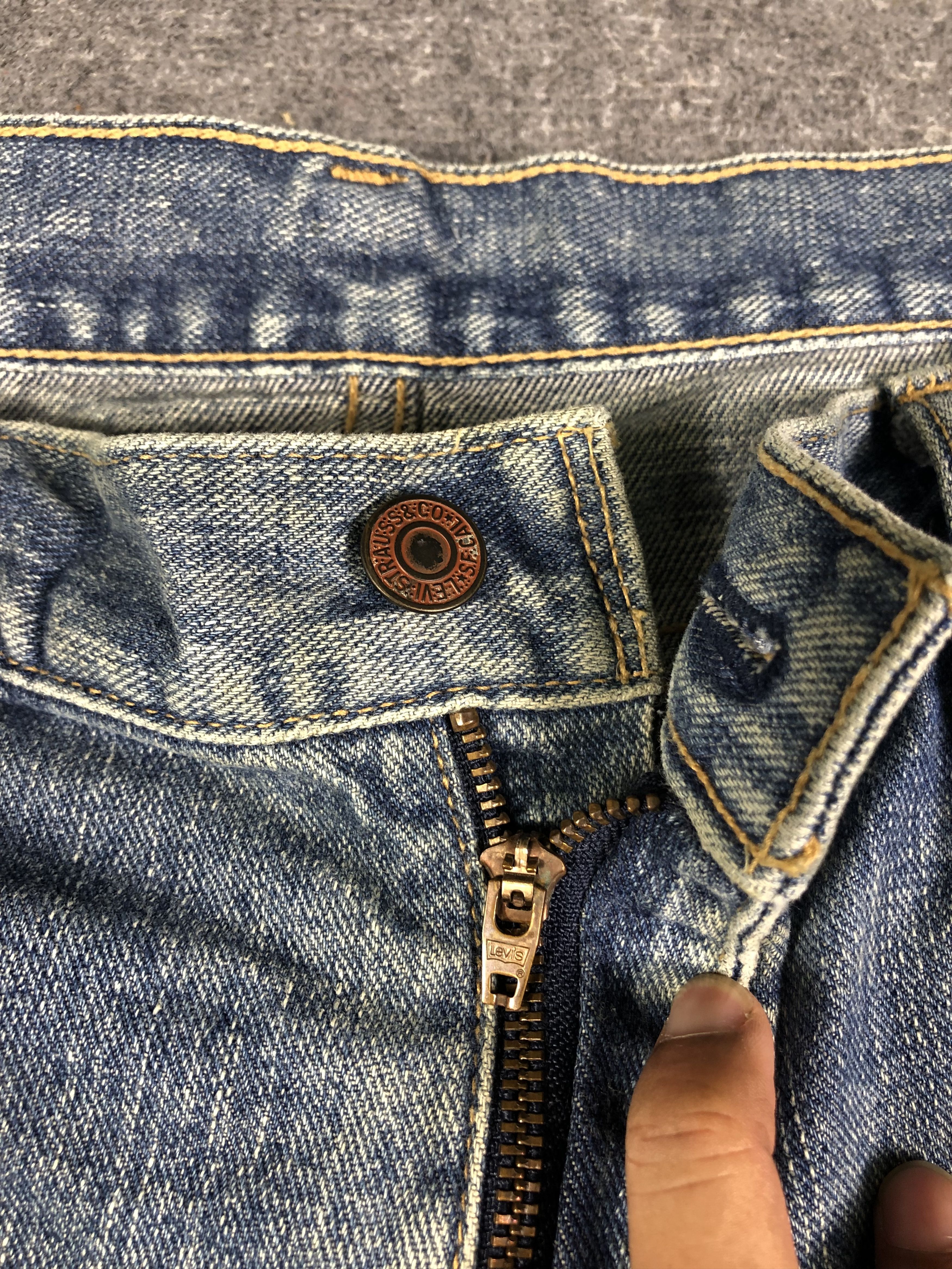 Levi's Levis Denim Jeans 33x28.5 Size US 33 - 3 Thumbnail