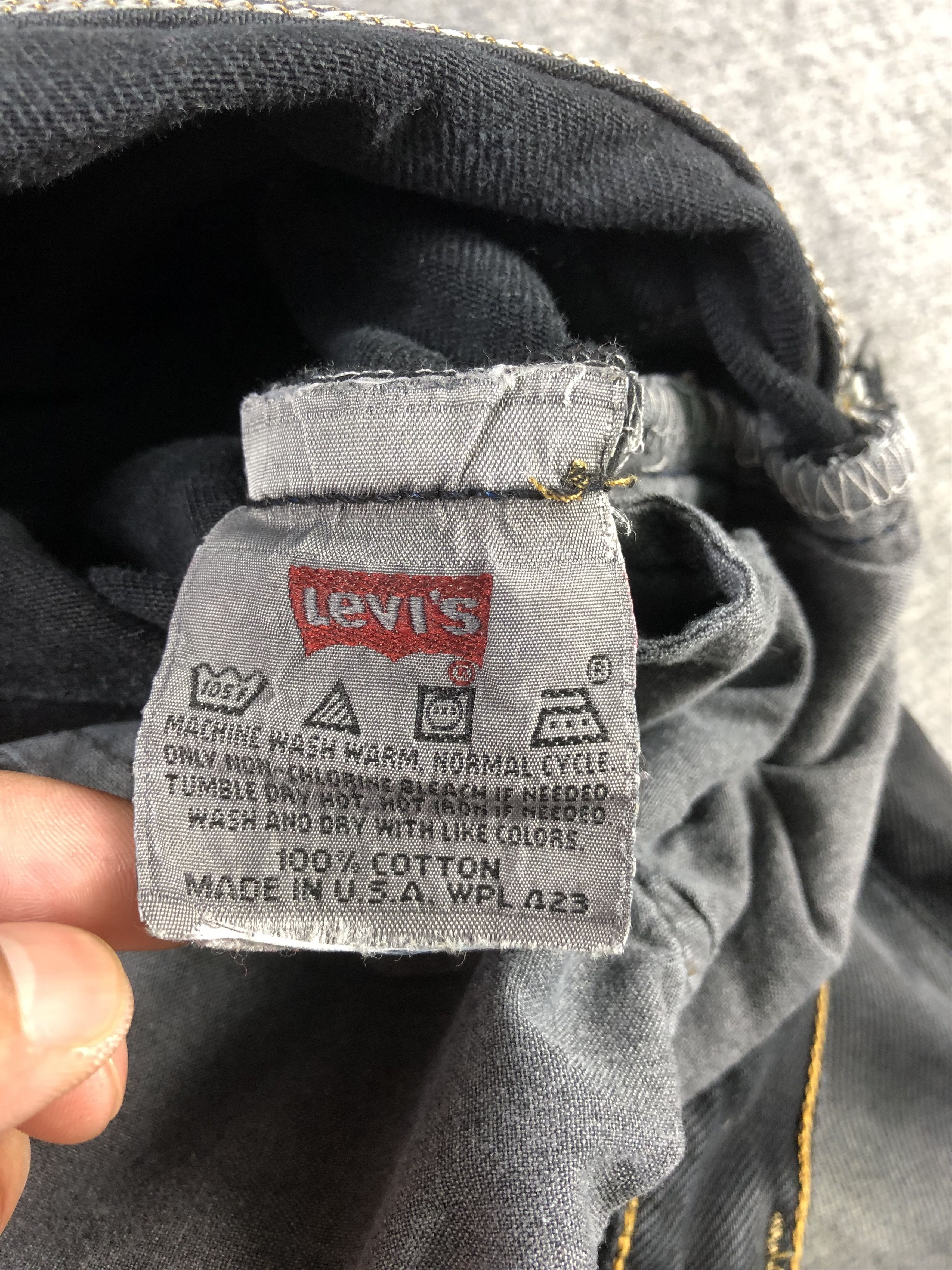 Levi's Wash Black Levis 501 30x30 Size 30" / US 8 / IT 44 - 4 Thumbnail