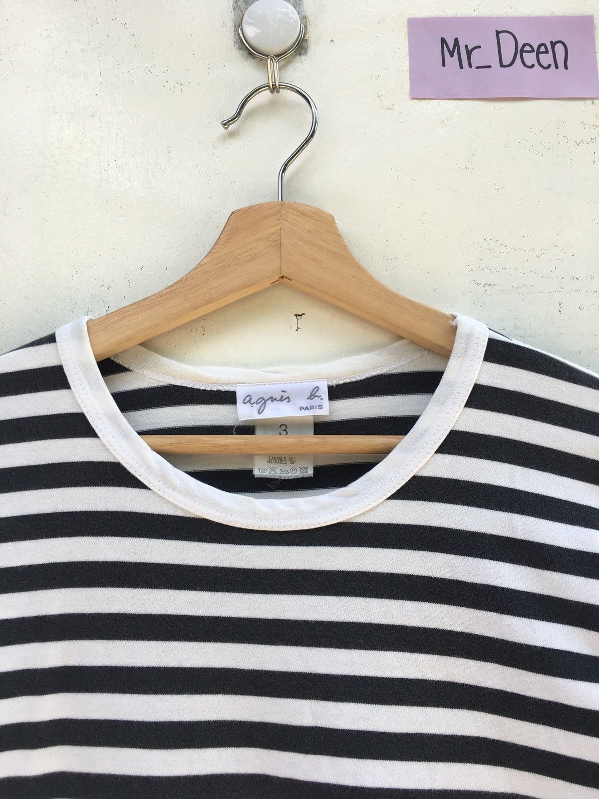 agnes b. Vintage Agnes B Stripes Longsleeve Shirt Size US M / EU 48-50 / 2 - 4 Thumbnail