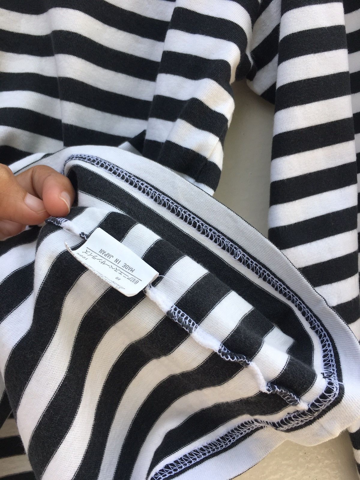 agnes b. Vintage Agnes B Stripes Longsleeve Shirt Size US M / EU 48-50 / 2 - 11 Thumbnail