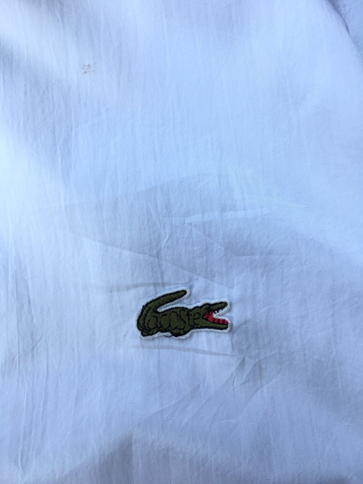 Lacoste Vintage Lacoste Big Logo White Windbreaker/ Jacket Size US M / EU 48-50 / 2 - 15 Thumbnail