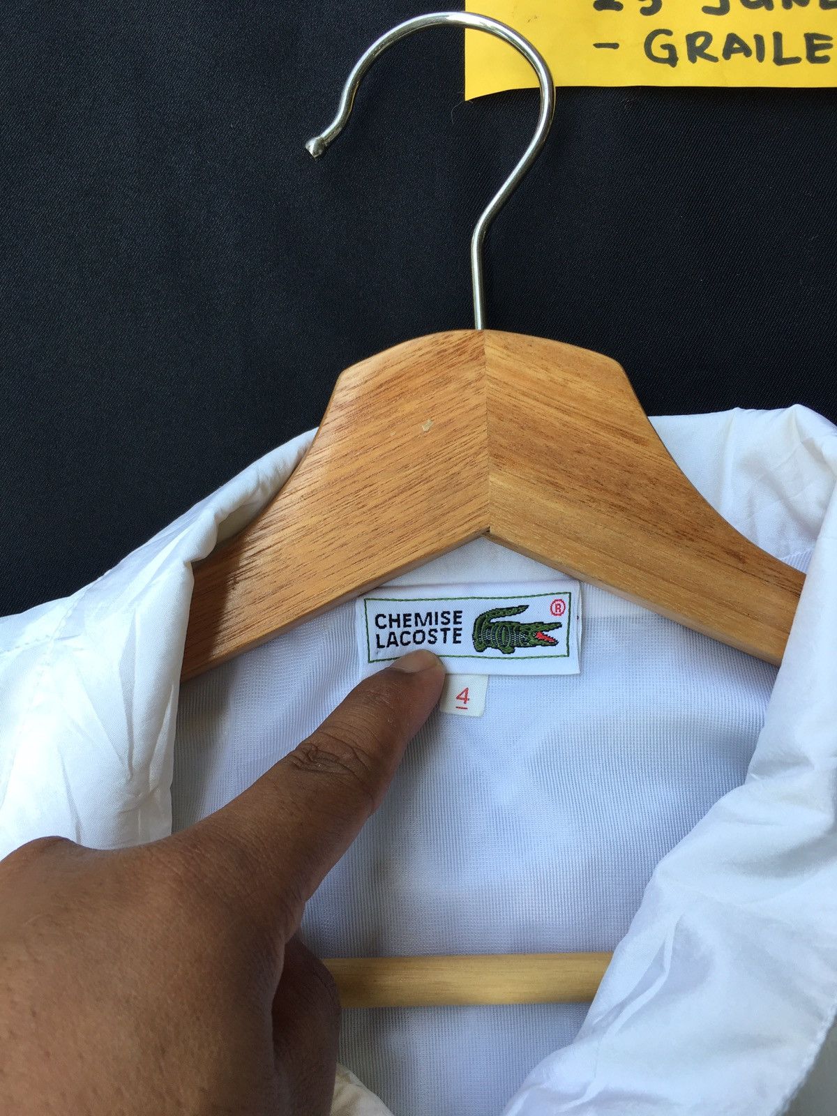 Lacoste Vintage Lacoste Big Logo White Windbreaker/ Jacket Size US M / EU 48-50 / 2 - 14 Thumbnail