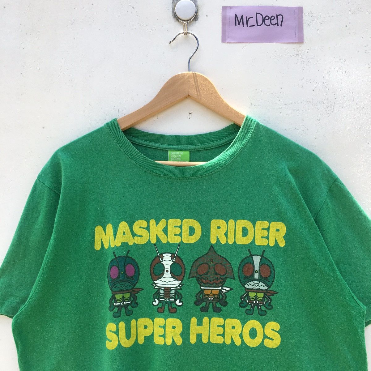 Anime Vintage Masked Rider Superheroes x Ishimori Design Tee Size US L / EU 52-54 / 3 - 1 Thumbnail