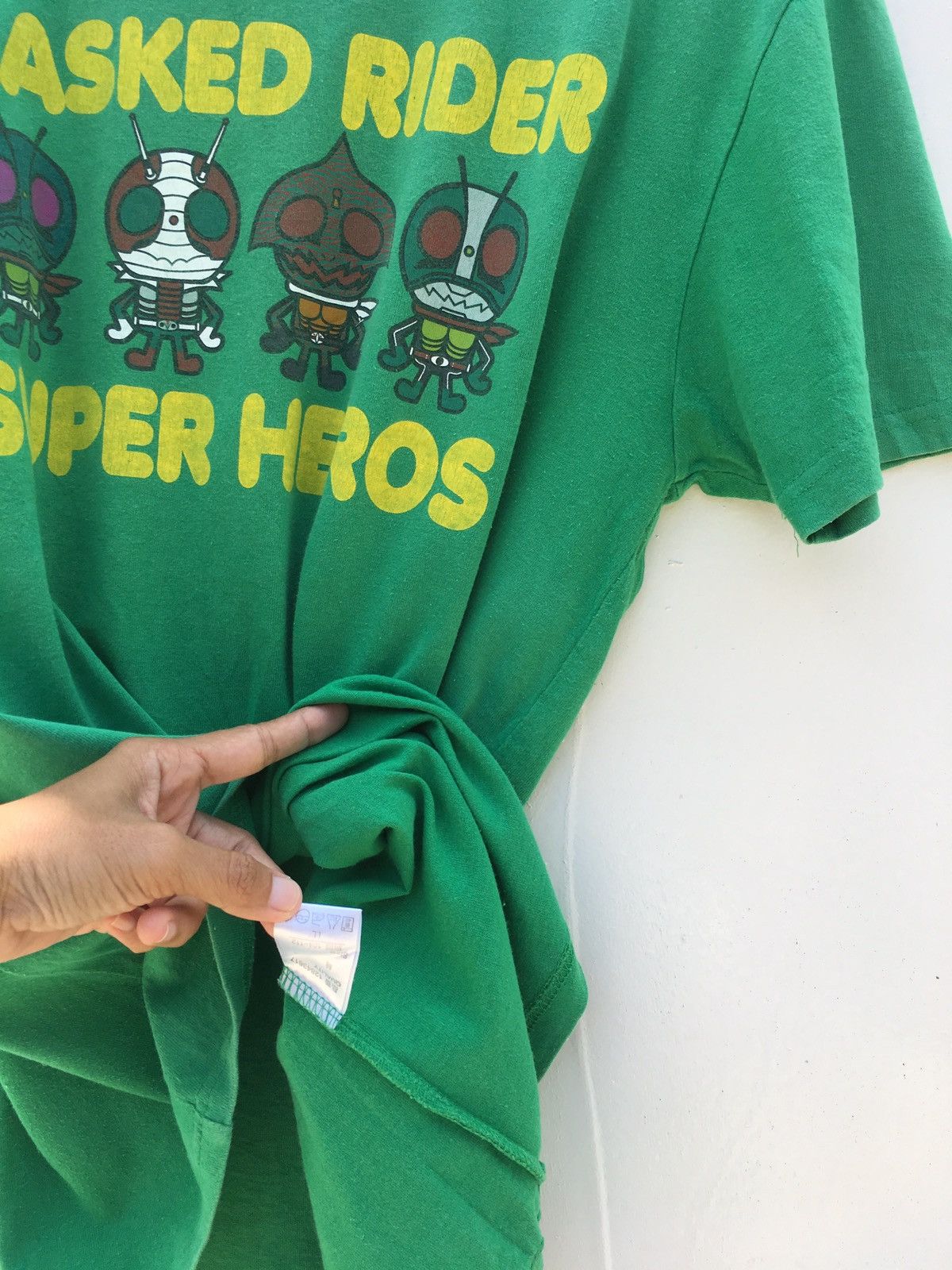 Anime Vintage Masked Rider Superheroes x Ishimori Design Tee Size US L / EU 52-54 / 3 - 12 Thumbnail