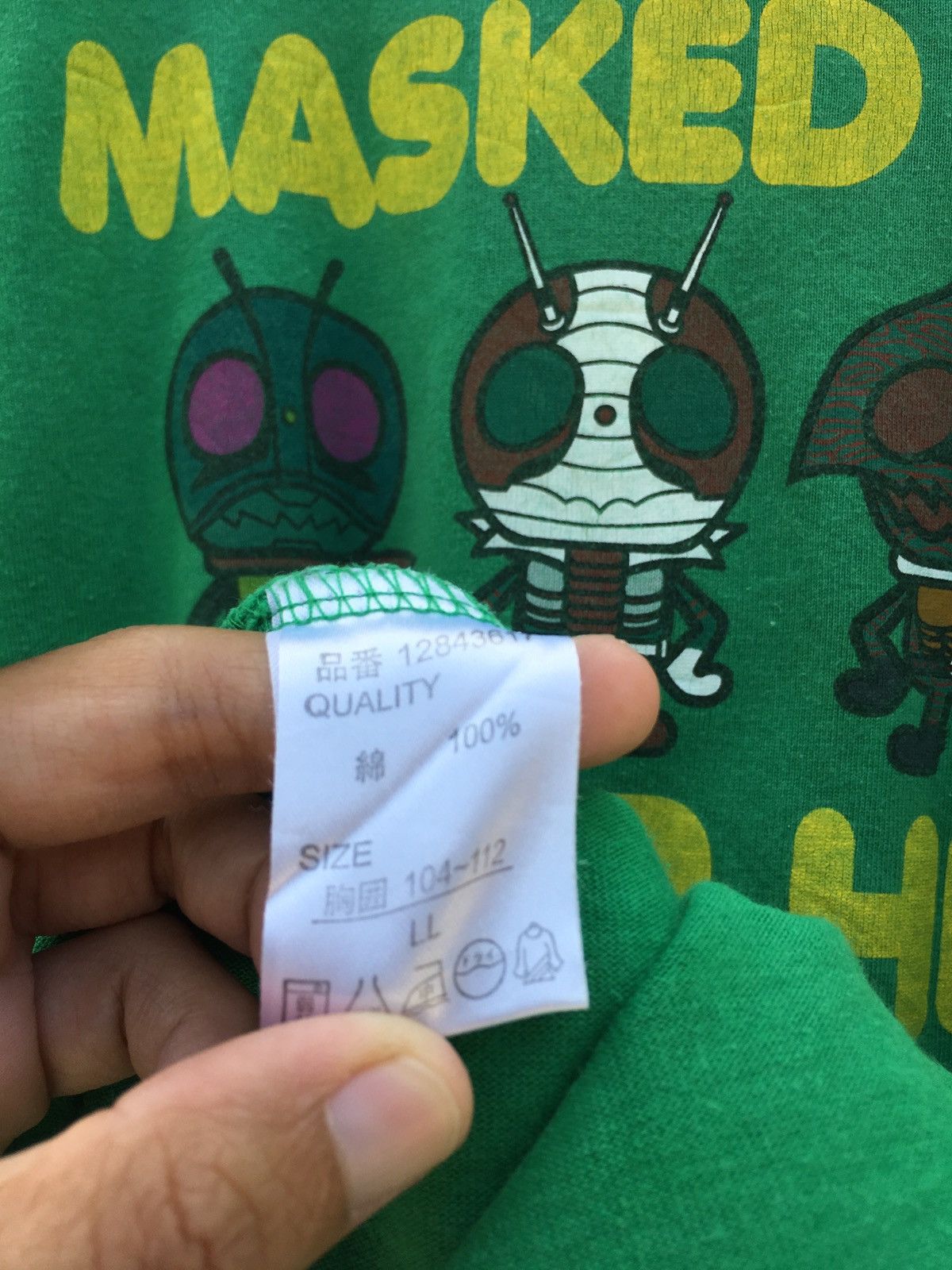 Anime Vintage Masked Rider Superheroes x Ishimori Design Tee Size US L / EU 52-54 / 3 - 14 Thumbnail