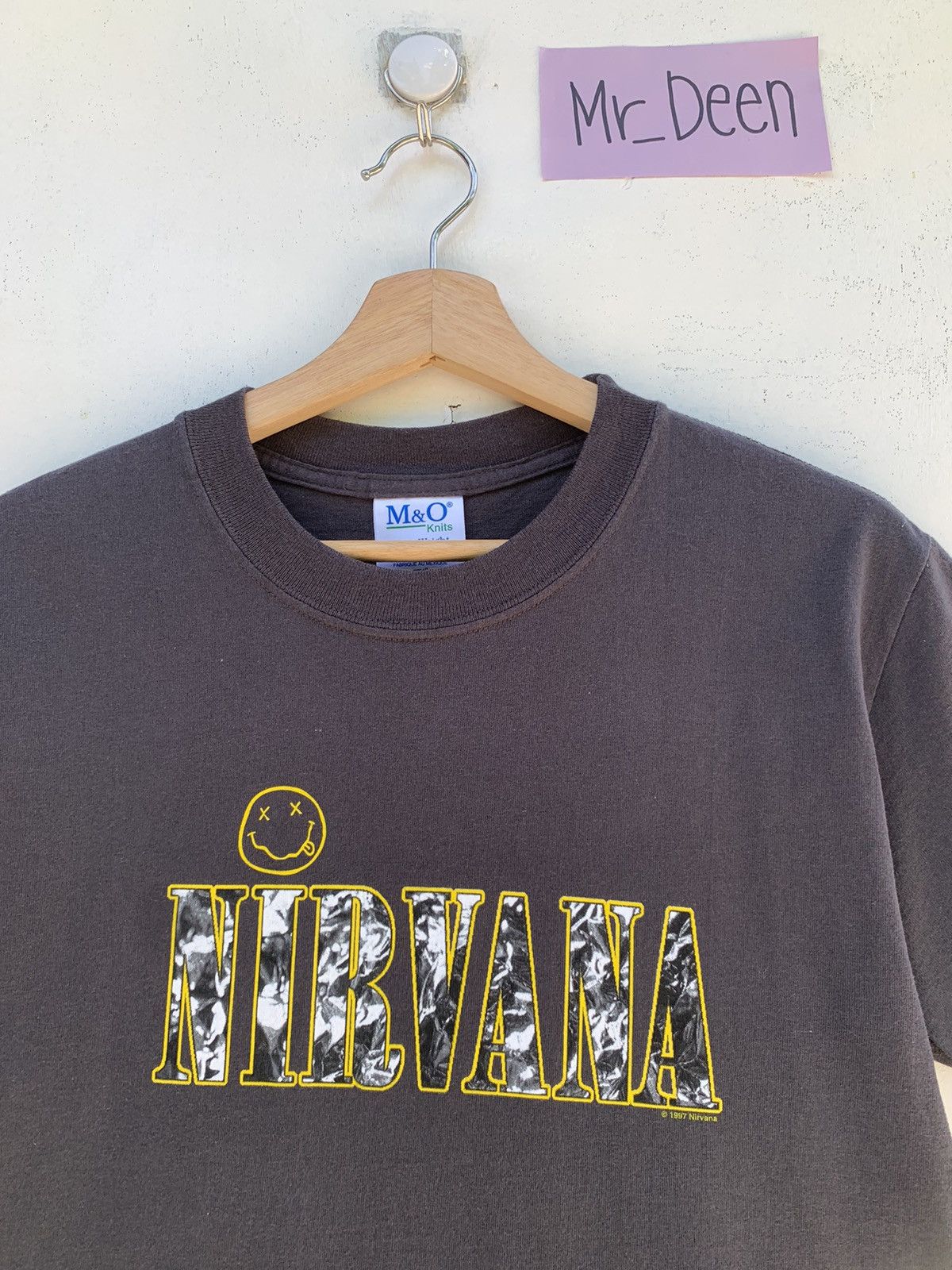 Nirvana Vintage Early 2000s Nirvana Spellout Smiley Face T-shirt Size US S / EU 44-46 / 1 - 6 Thumbnail