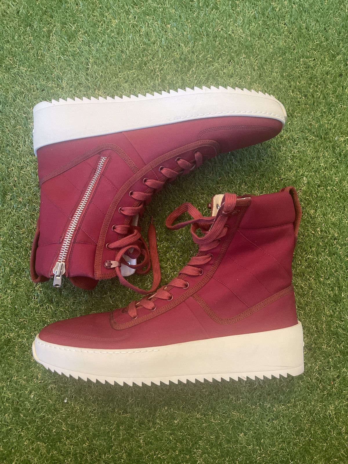 image of Fear Of God Fog Exclusive Blood Red Military Sneaker, Men's (Size 14)