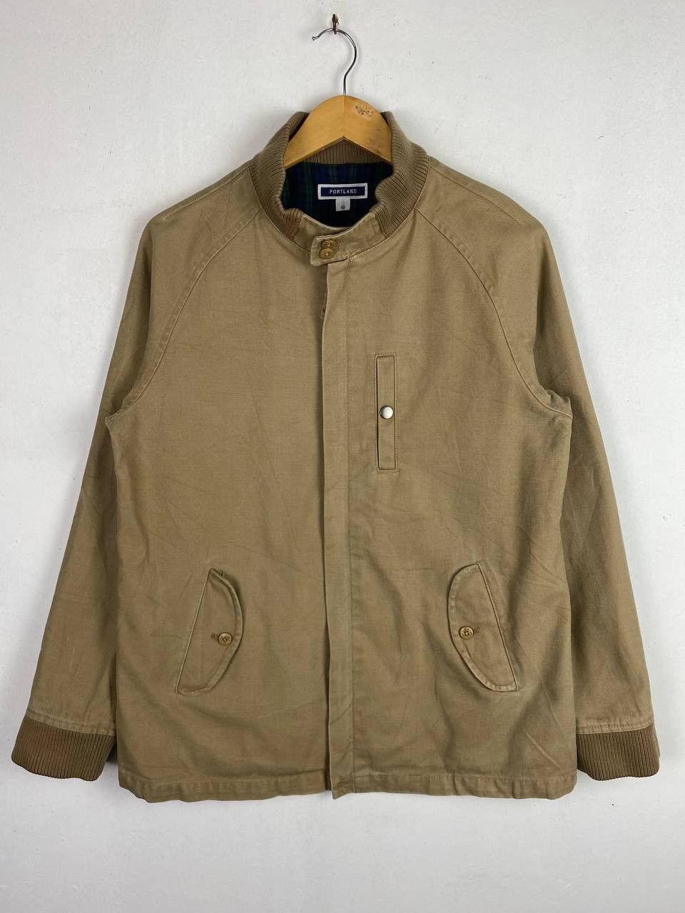 Japanese Brand vintage portland khakis jacket checkered lining Size US M / EU 48-50 / 2 - 1 Thumbnail
