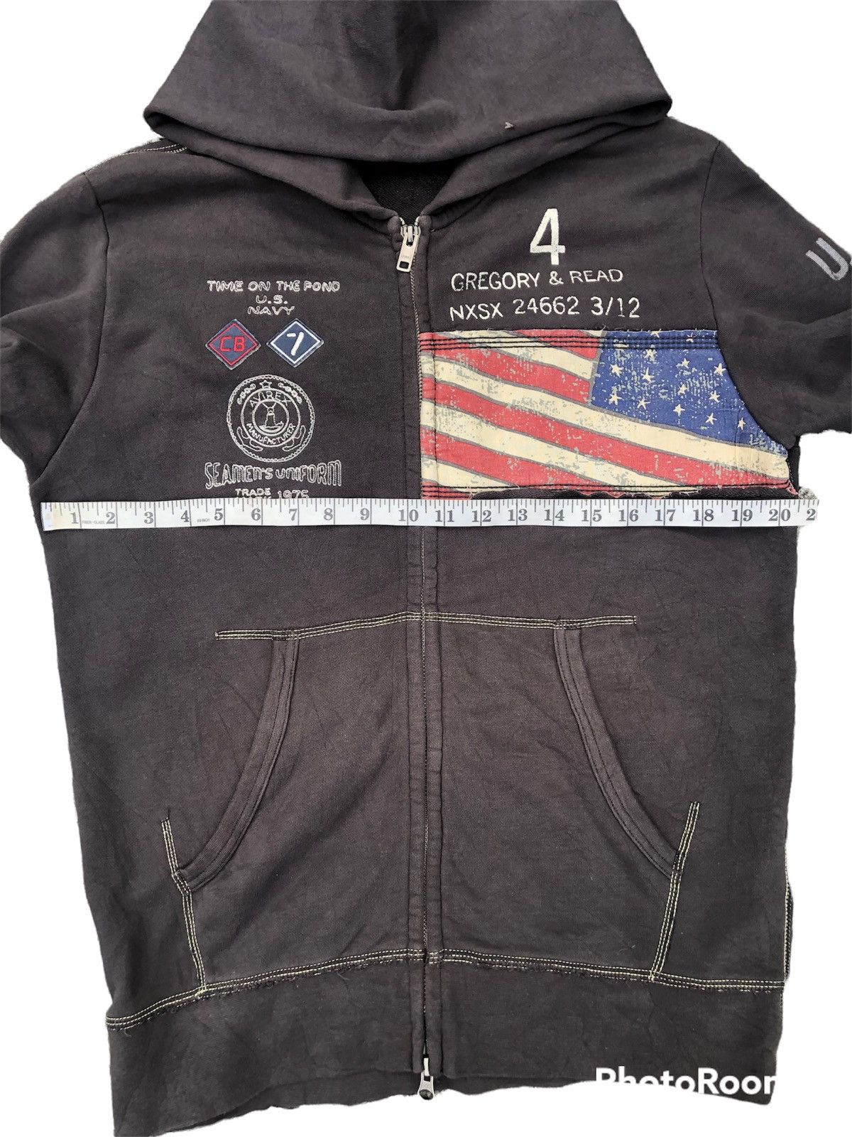 Avirex Avirex Sweatshirt America Flag USN GREGORY Size US L / EU 52-54 / 3 - 9 Thumbnail