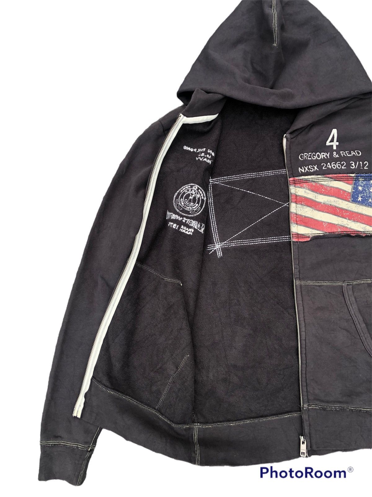 Avirex Avirex Sweatshirt America Flag USN GREGORY Size US L / EU 52-54 / 3 - 6 Thumbnail