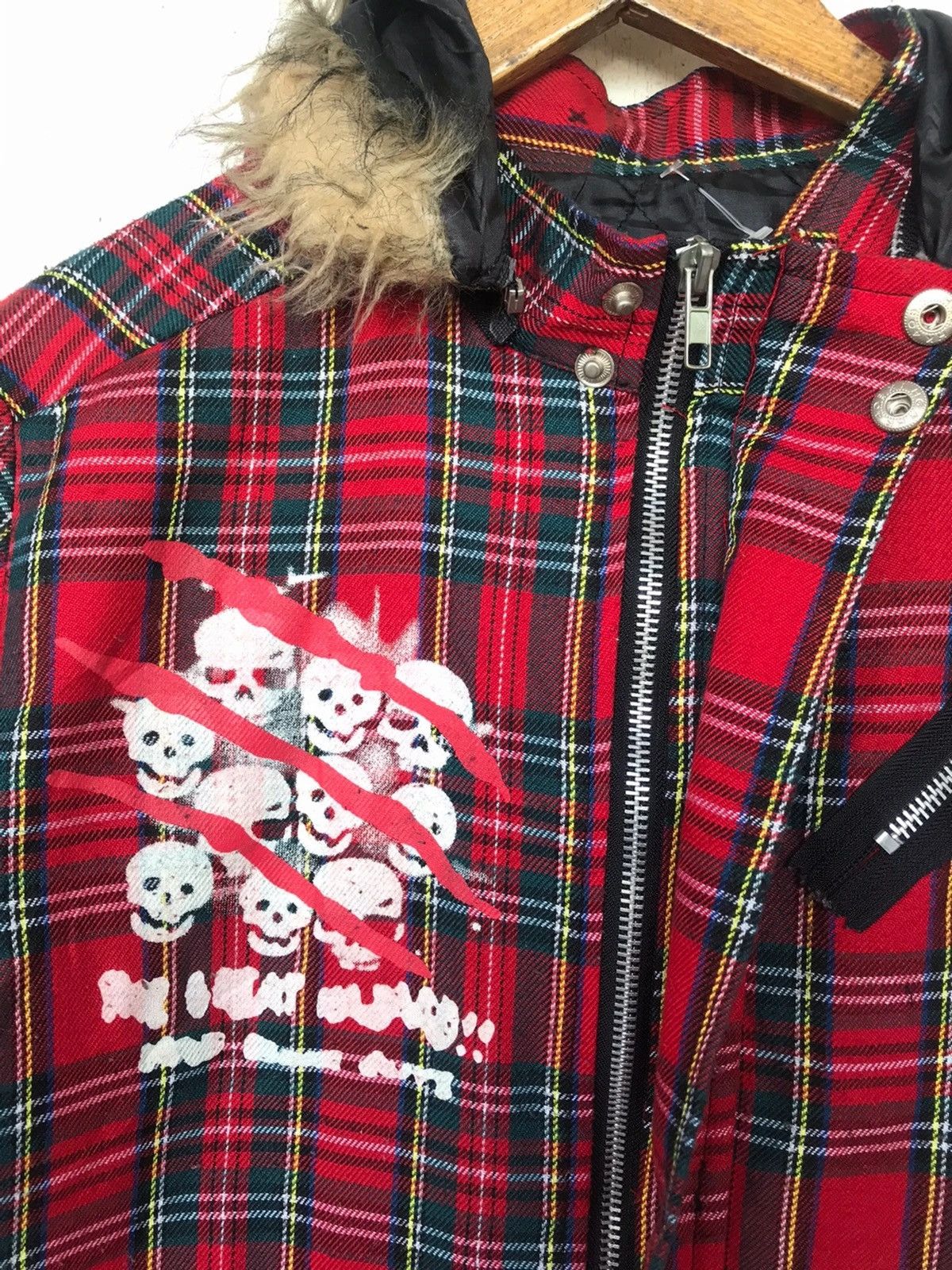 Hysteric Glamour Final Drop🔥Seditionaries Bondage Red Tartan Hood Jacket Size US M / EU 48-50 / 2 - 4 Thumbnail
