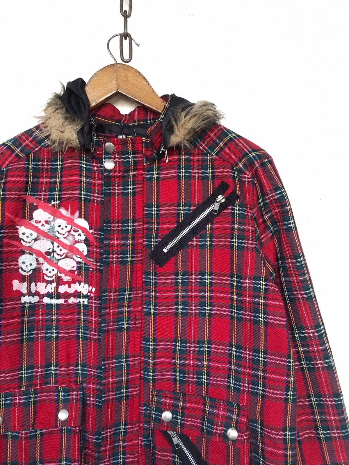 Hysteric Glamour Final Drop🔥Seditionaries Bondage Red Tartan Hood Jacket Size US M / EU 48-50 / 2 - 2 Thumbnail