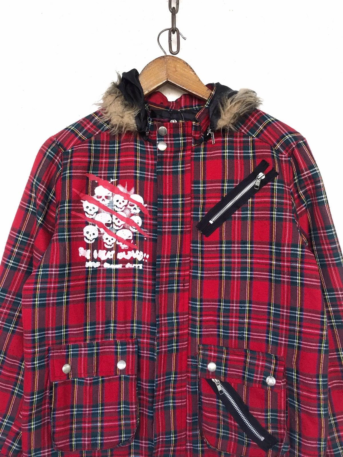 Hysteric Glamour Final Drop🔥Seditionaries Bondage Red Tartan Hood Jacket Size US M / EU 48-50 / 2 - 6 Thumbnail
