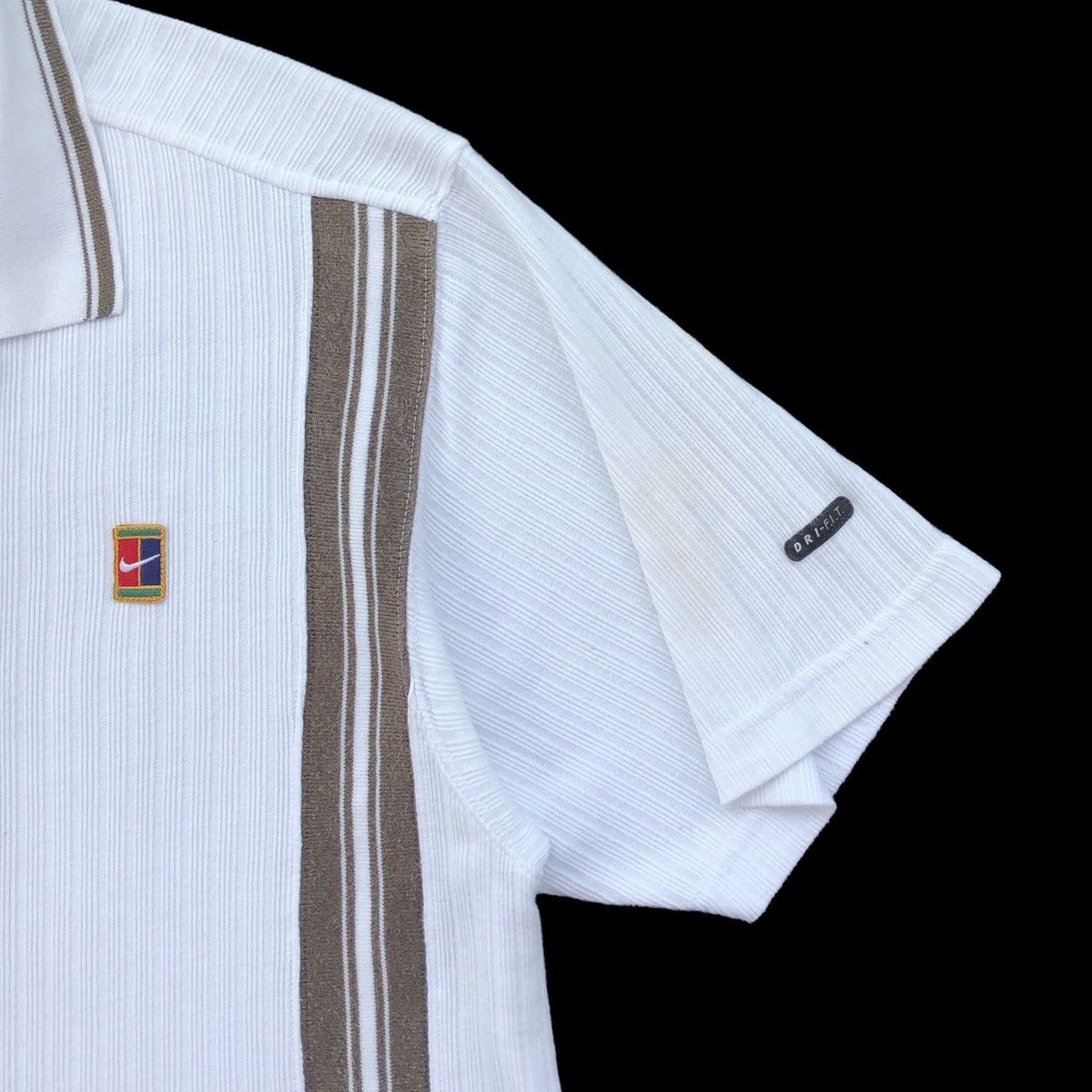 Nike Vintage 90s Nike Court DRI-FIT Cotton Short Sleeve Shirt re Size US M / EU 48-50 / 2 - 10 Thumbnail