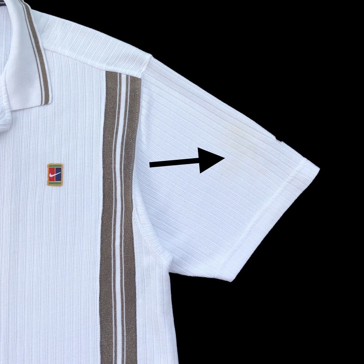 Nike Vintage 90s Nike Court DRI-FIT Cotton Short Sleeve Shirt re Size US M / EU 48-50 / 2 - 9 Thumbnail