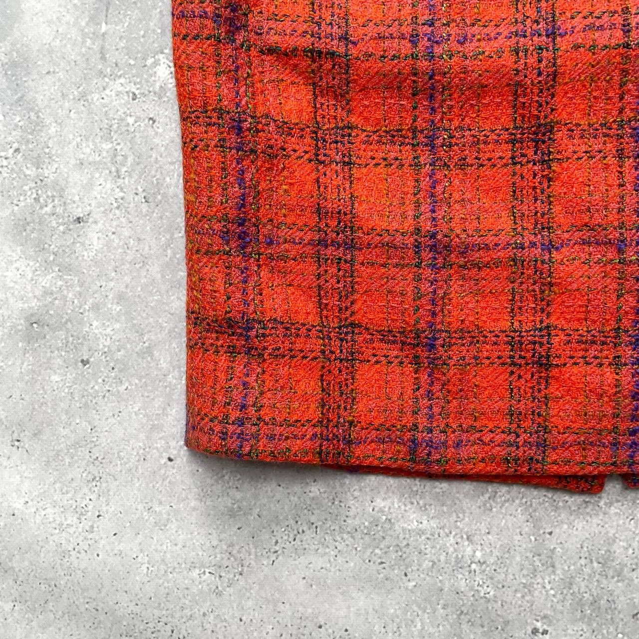 Yves Saint Laurent Vintage 80s Yves Saint Laurent Plaid Pencil Skirt Women’s 40 Size 30" / US 8 / IT 44 - 10 Thumbnail