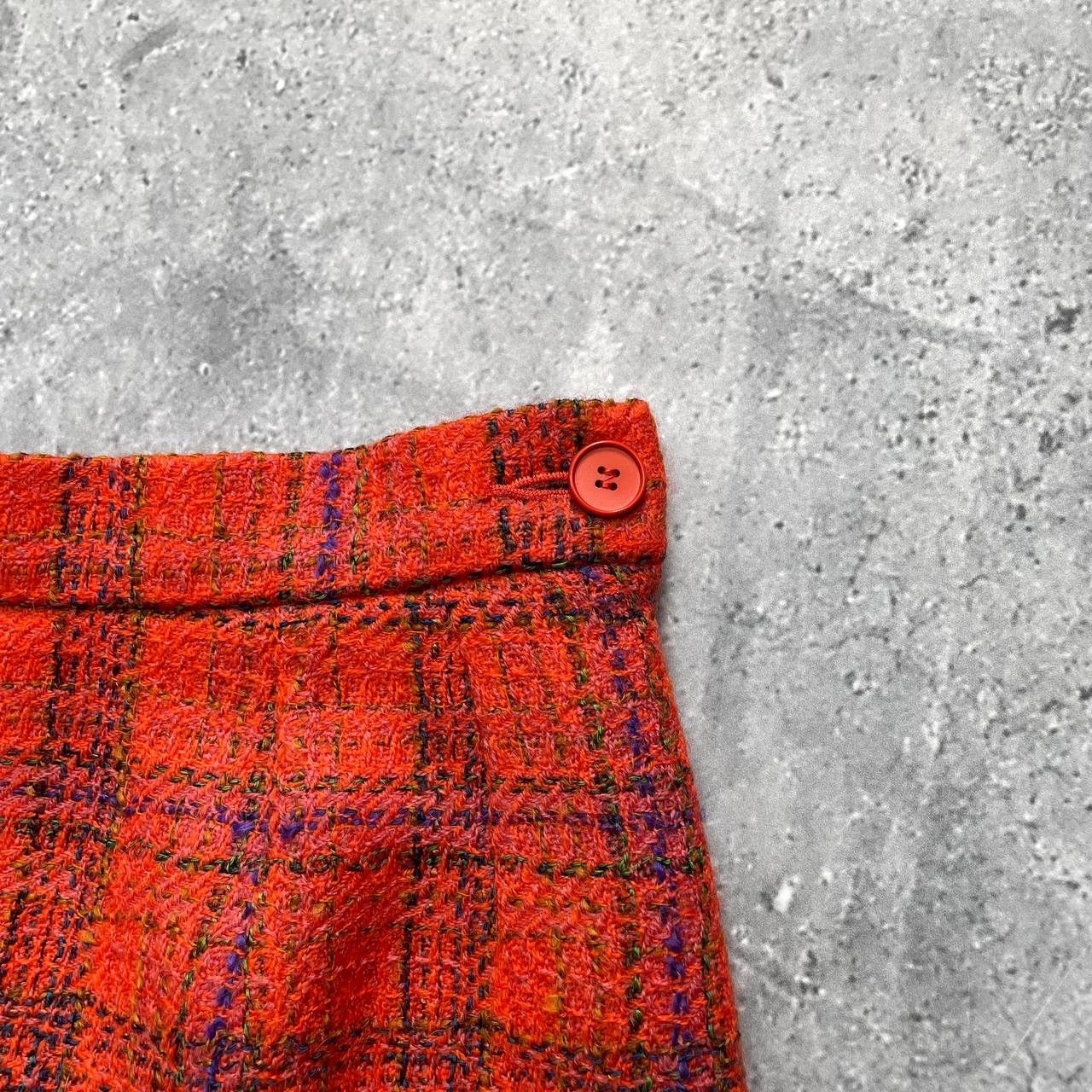Yves Saint Laurent Vintage 80s Yves Saint Laurent Plaid Pencil Skirt Women’s 40 Size 30" / US 8 / IT 44 - 4 Thumbnail