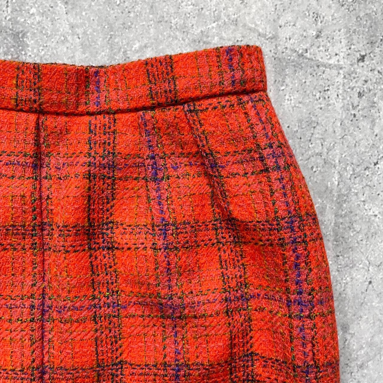 Yves Saint Laurent Vintage 80s Yves Saint Laurent Plaid Pencil Skirt Women’s 40 Size 30" / US 8 / IT 44 - 15 Thumbnail