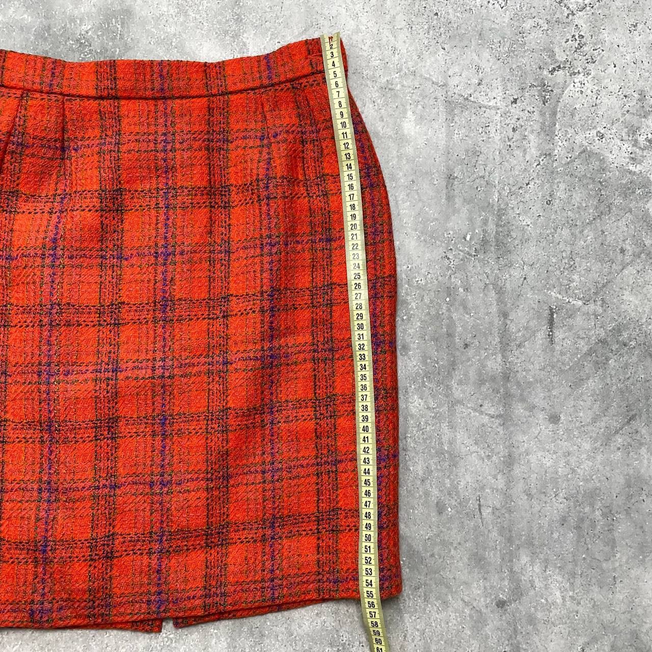 Yves Saint Laurent Vintage 80s Yves Saint Laurent Plaid Pencil Skirt Women’s 40 Size 30" / US 8 / IT 44 - 12 Thumbnail
