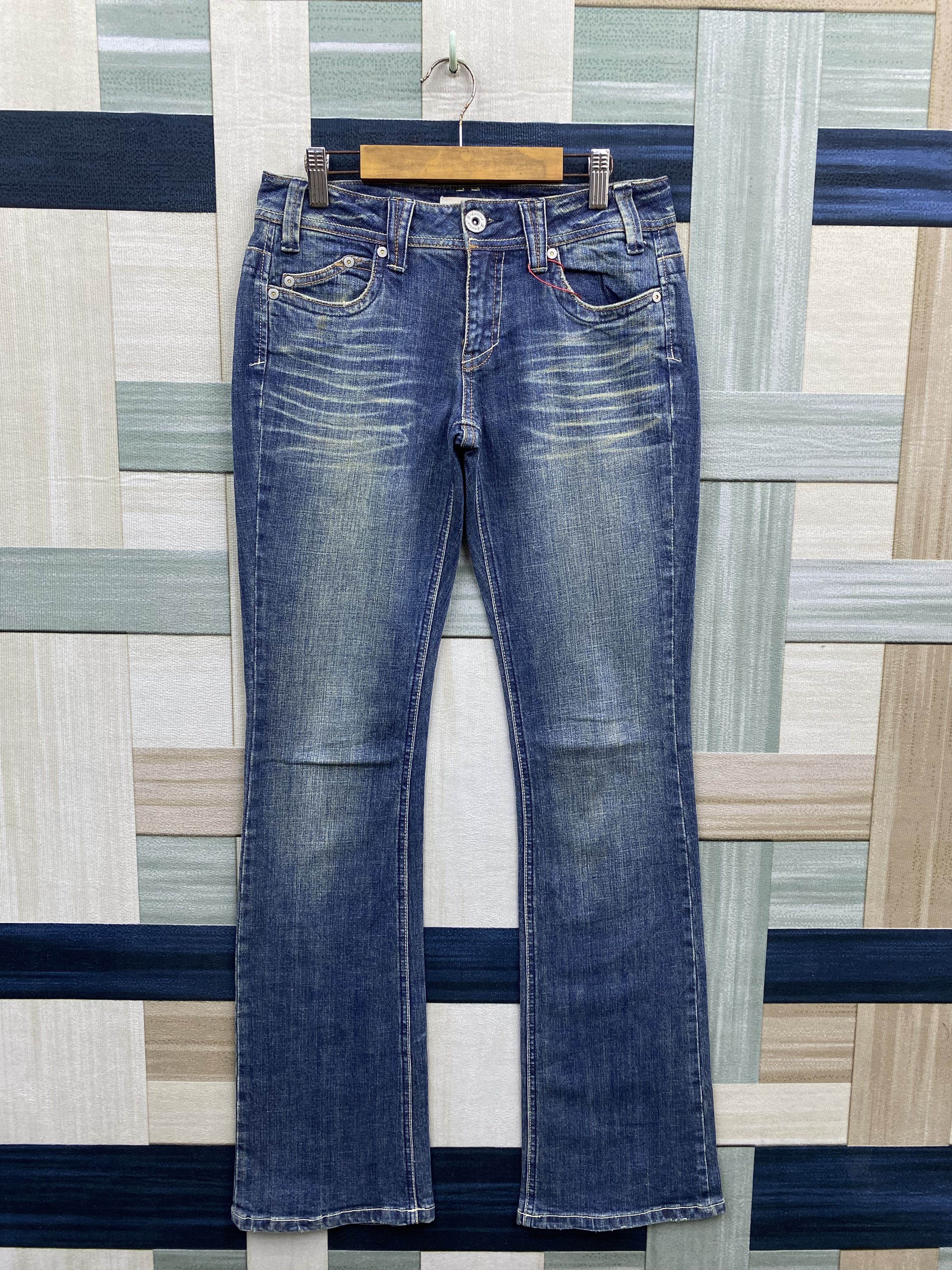 Japanese Brand × Vintage Japanese Brand B-Emotion Faded Blue Flare Denim Jean Size US 29 - 1 Thumbnail