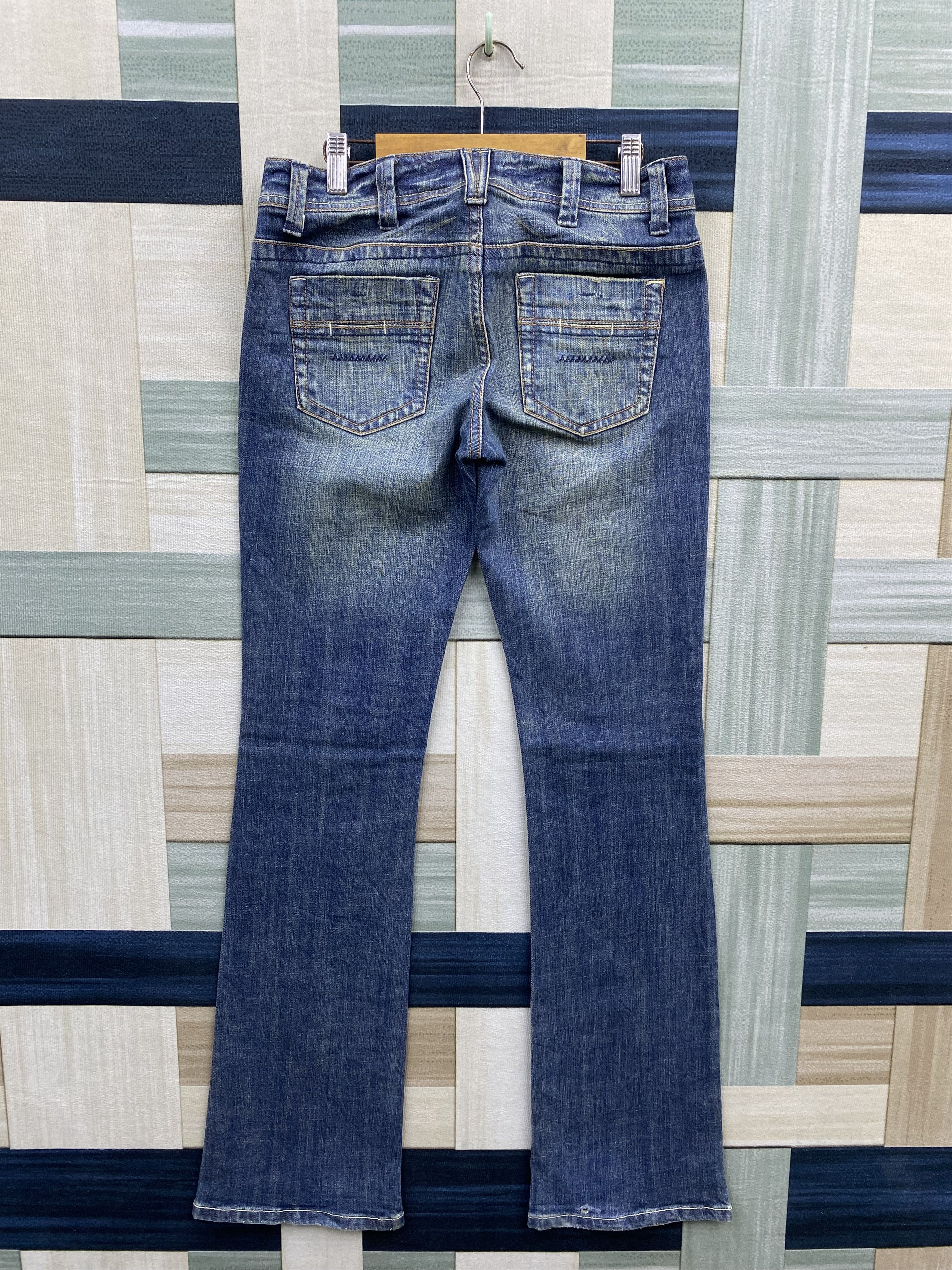 Japanese Brand × Vintage Japanese Brand B-Emotion Faded Blue Flare Denim Jean Size US 29 - 10 Thumbnail