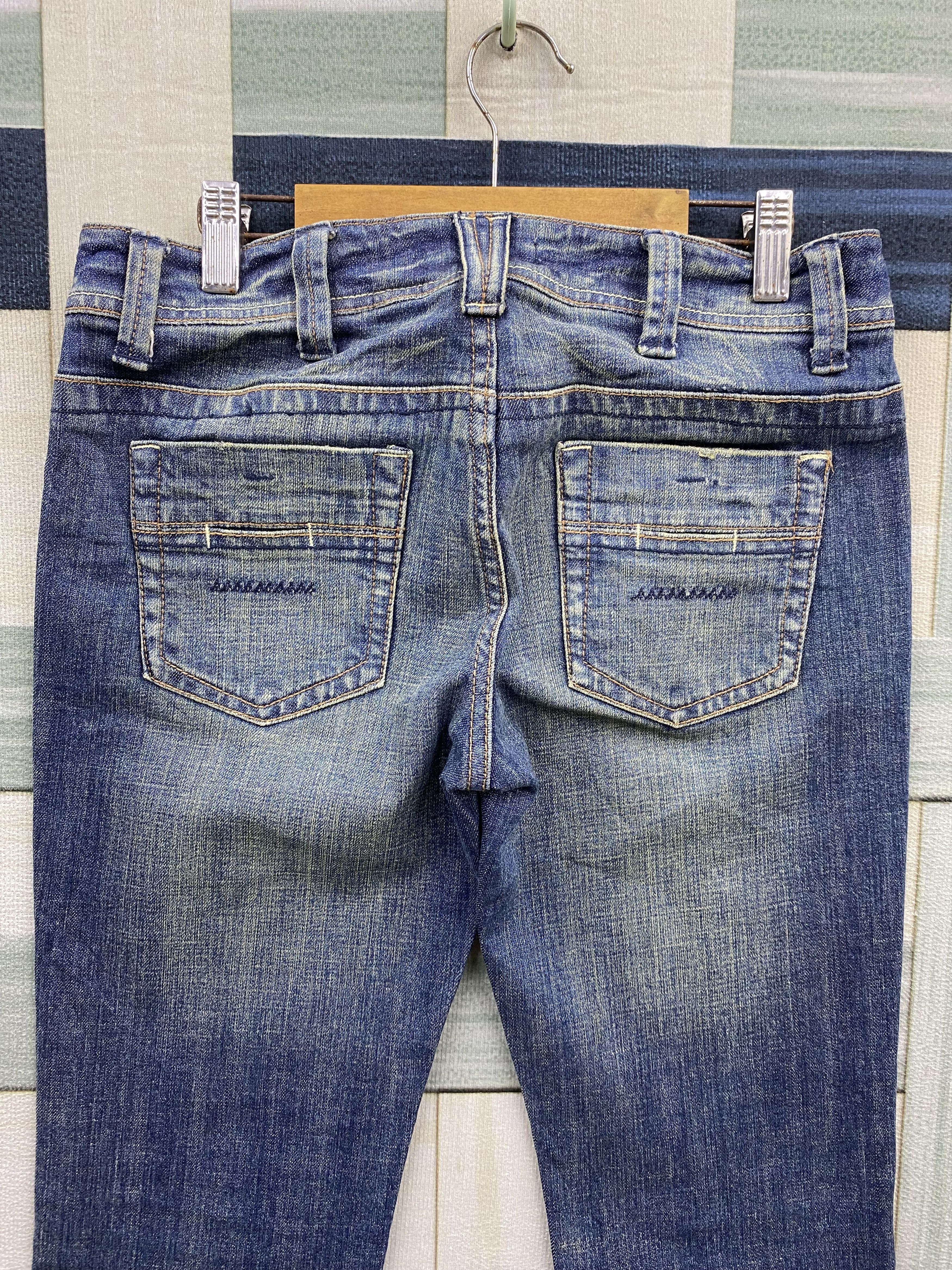 Japanese Brand × Vintage Japanese Brand B-Emotion Faded Blue Flare Denim Jean Size US 29 - 11 Thumbnail