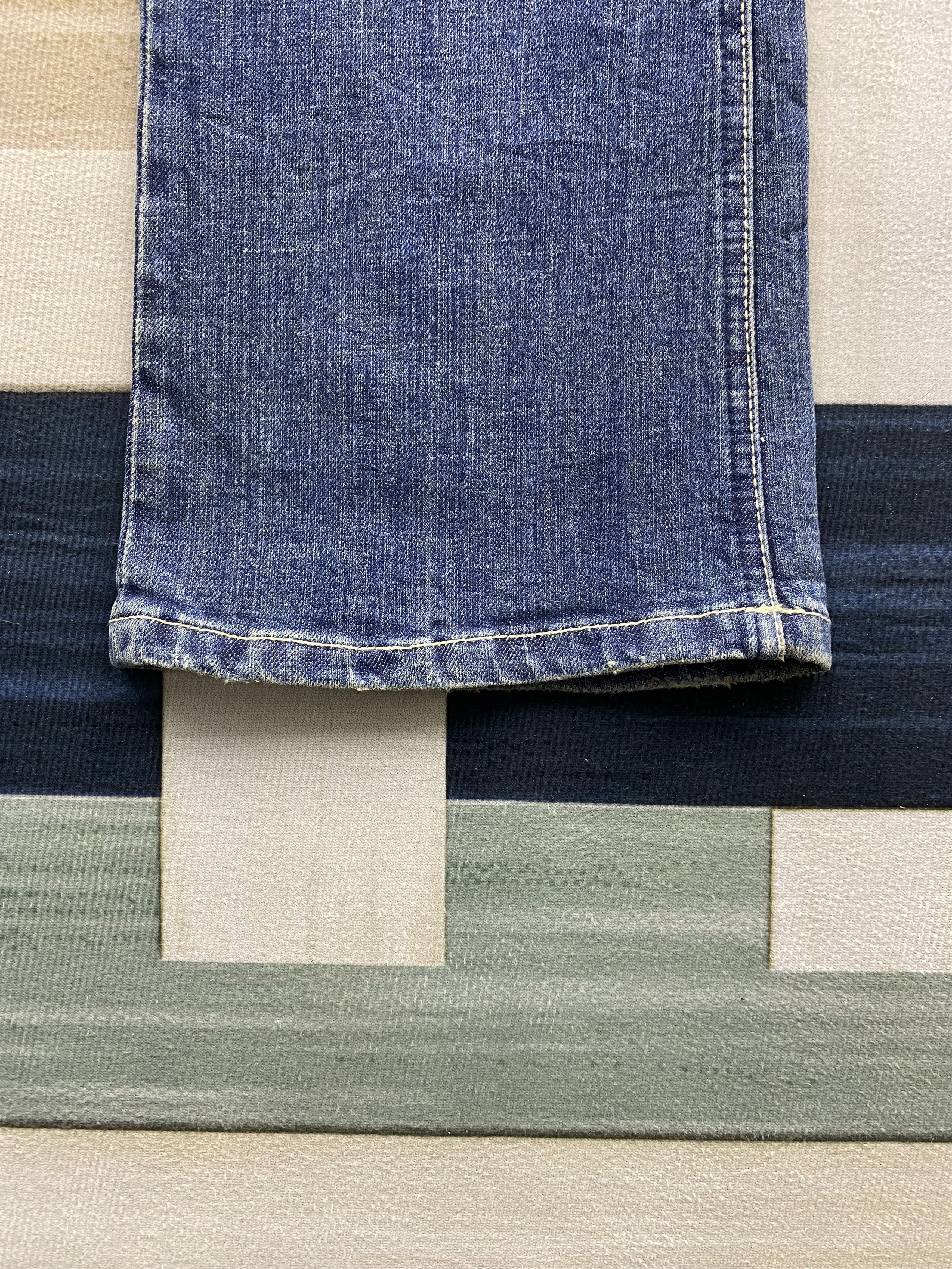 Japanese Brand × Vintage Japanese Brand B-Emotion Faded Blue Flare Denim Jean Size US 29 - 7 Thumbnail