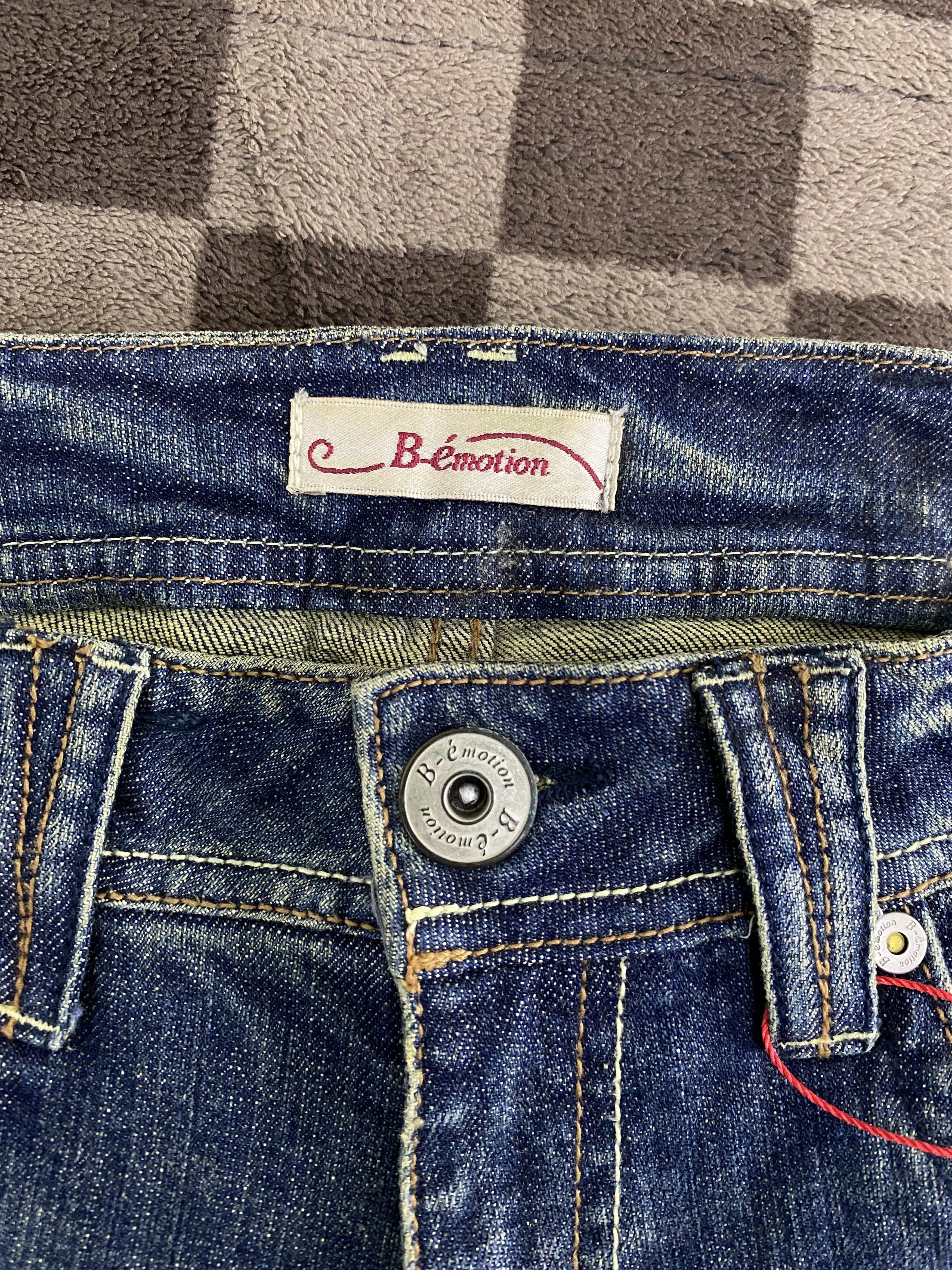Japanese Brand × Vintage Japanese Brand B-Emotion Faded Blue Flare Denim Jean Size US 29 - 14 Thumbnail