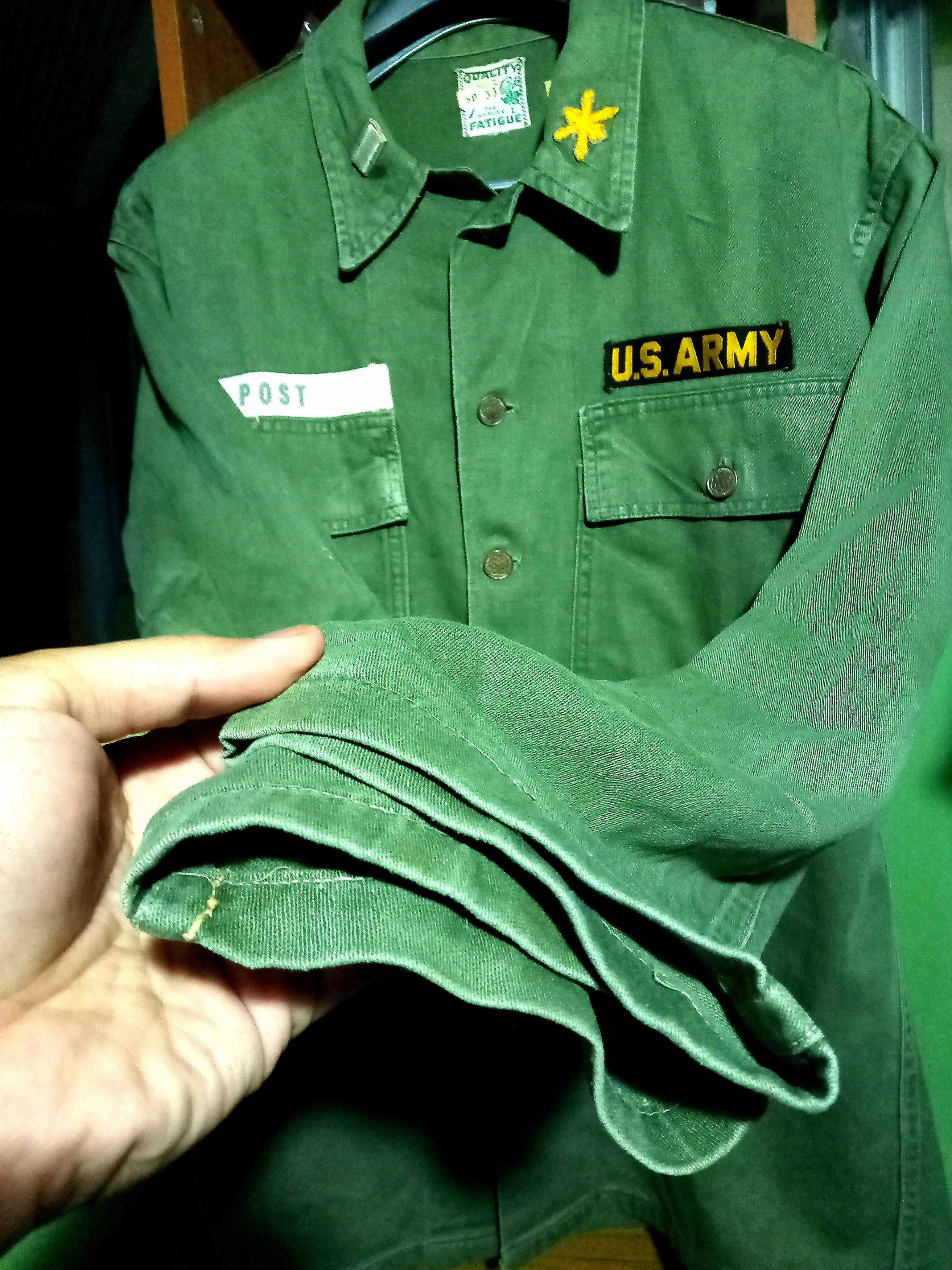 Vintage Vintage Military OG 107 Sateen stars button 50s 60s ww2 Size US M / EU 48-50 / 2 - 8 Thumbnail