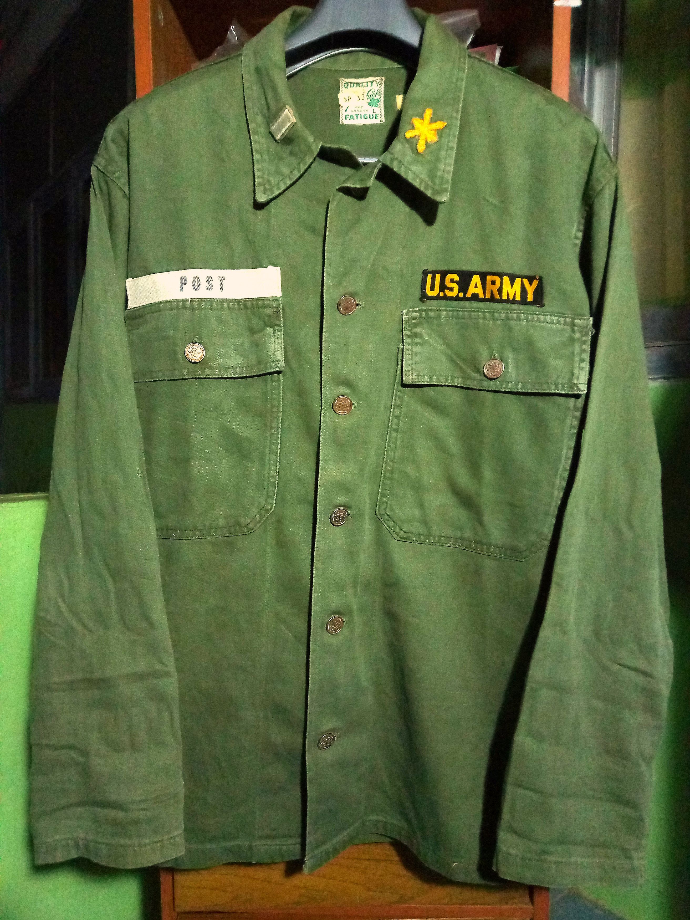 Vintage Vintage Military OG 107 Sateen stars button 50s 60s ww2 Size US M / EU 48-50 / 2 - 2 Thumbnail