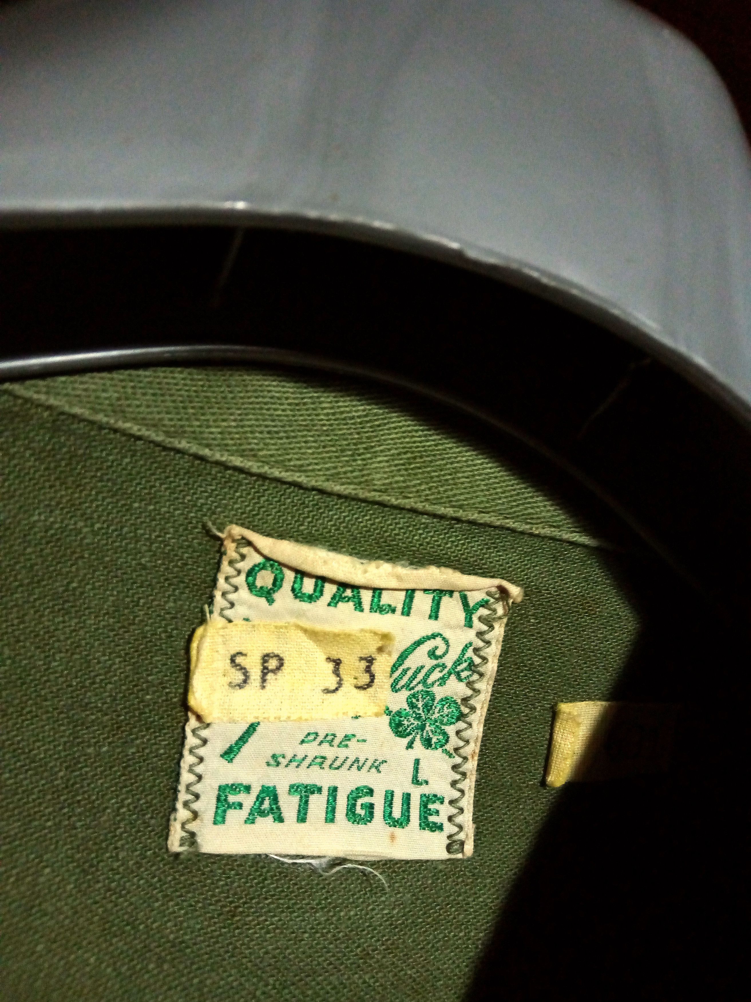 Vintage Vintage Military OG 107 Sateen stars button 50s 60s ww2 Size US M / EU 48-50 / 2 - 9 Thumbnail