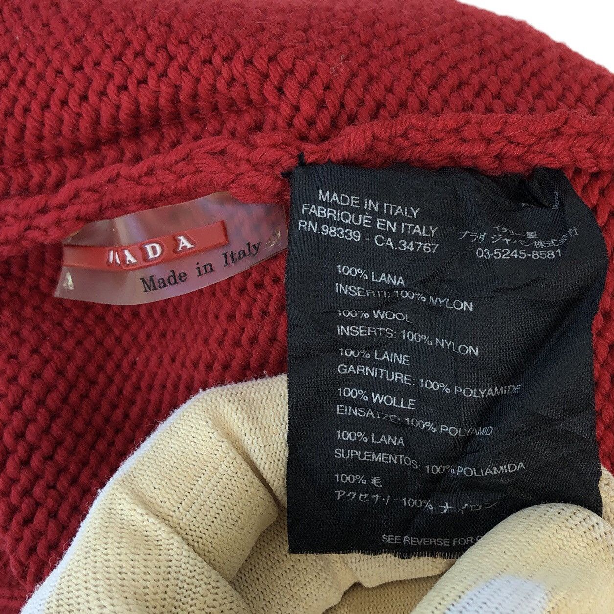 Prada Prada Wool Knitted Pom Pom Beanie Hat Size ONE SIZE - 12 Thumbnail