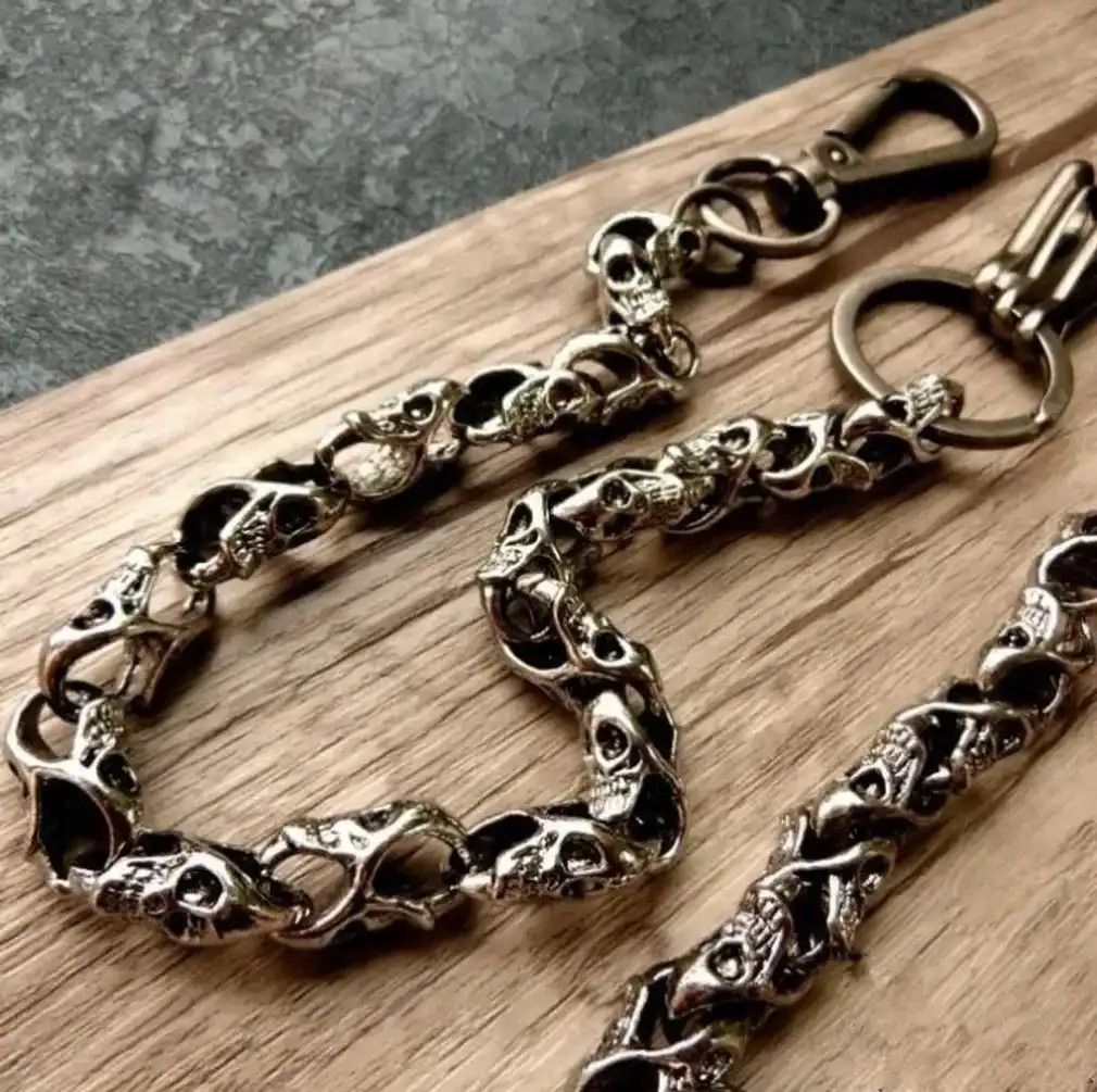 Jewelry Skull Link Pants Chain Size ONE SIZE - 7 Thumbnail