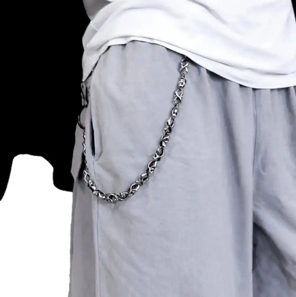 Jewelry Skull Link Pants Chain Size ONE SIZE - 4 Thumbnail