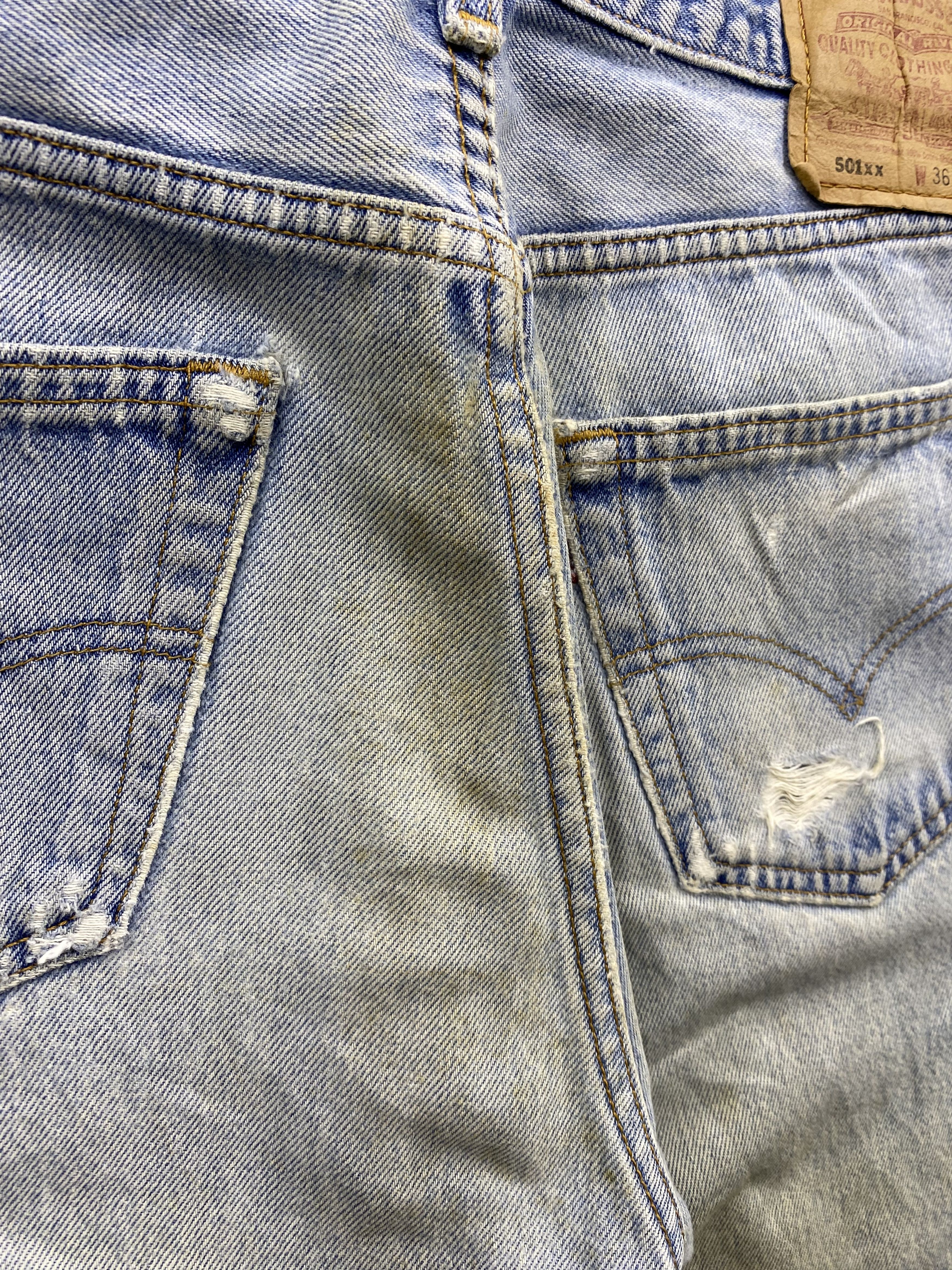 Levi's Vintage Levi's 501 Distress Dirty Faded Blue Jean Size US 34 / EU 50 - 14 Thumbnail