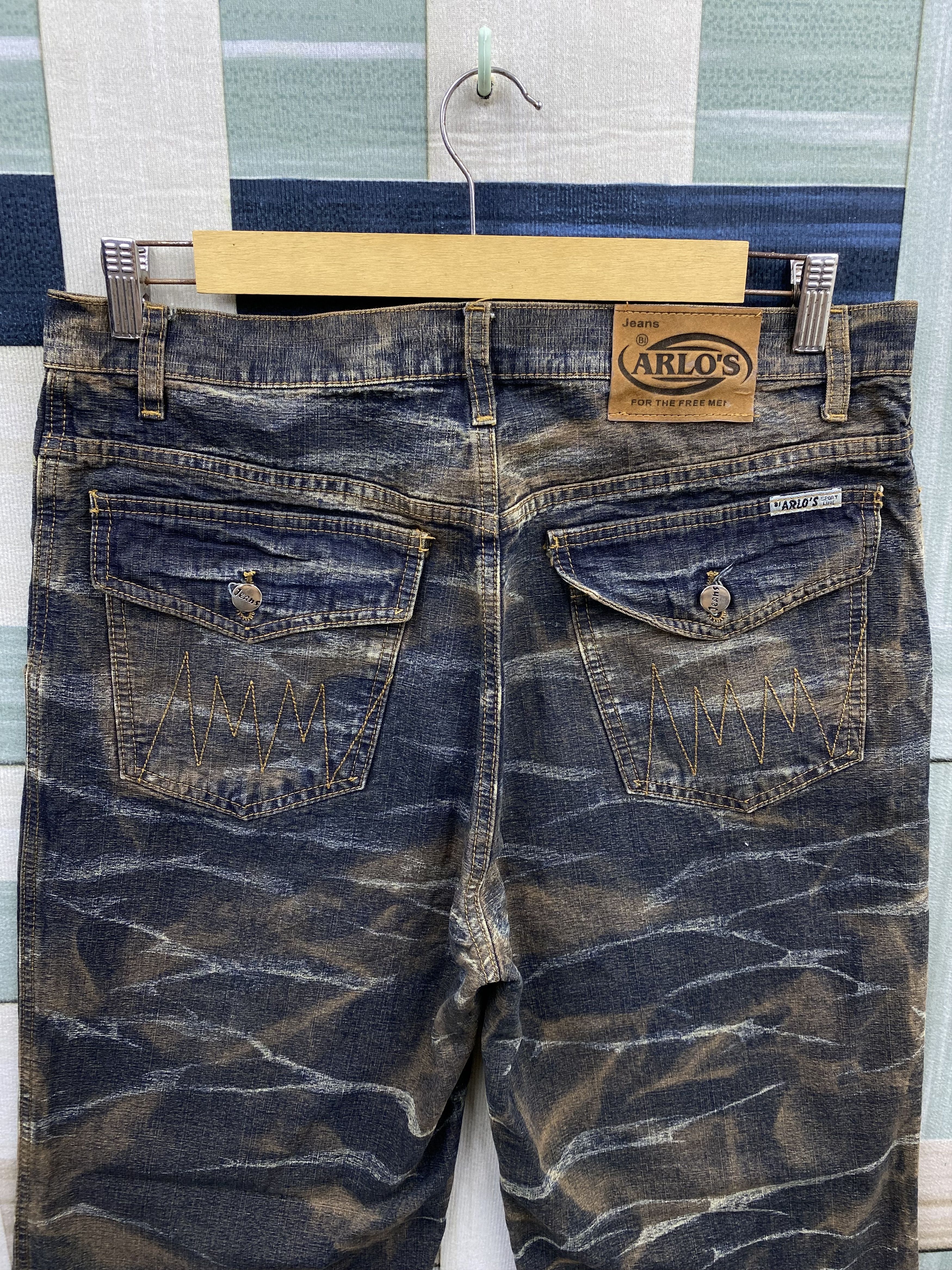 Japanese Brand × Vintage Vintage Japanese Brand Arlo's Baggy Rusty Style Denim Jean Size US 35 - 11 Thumbnail