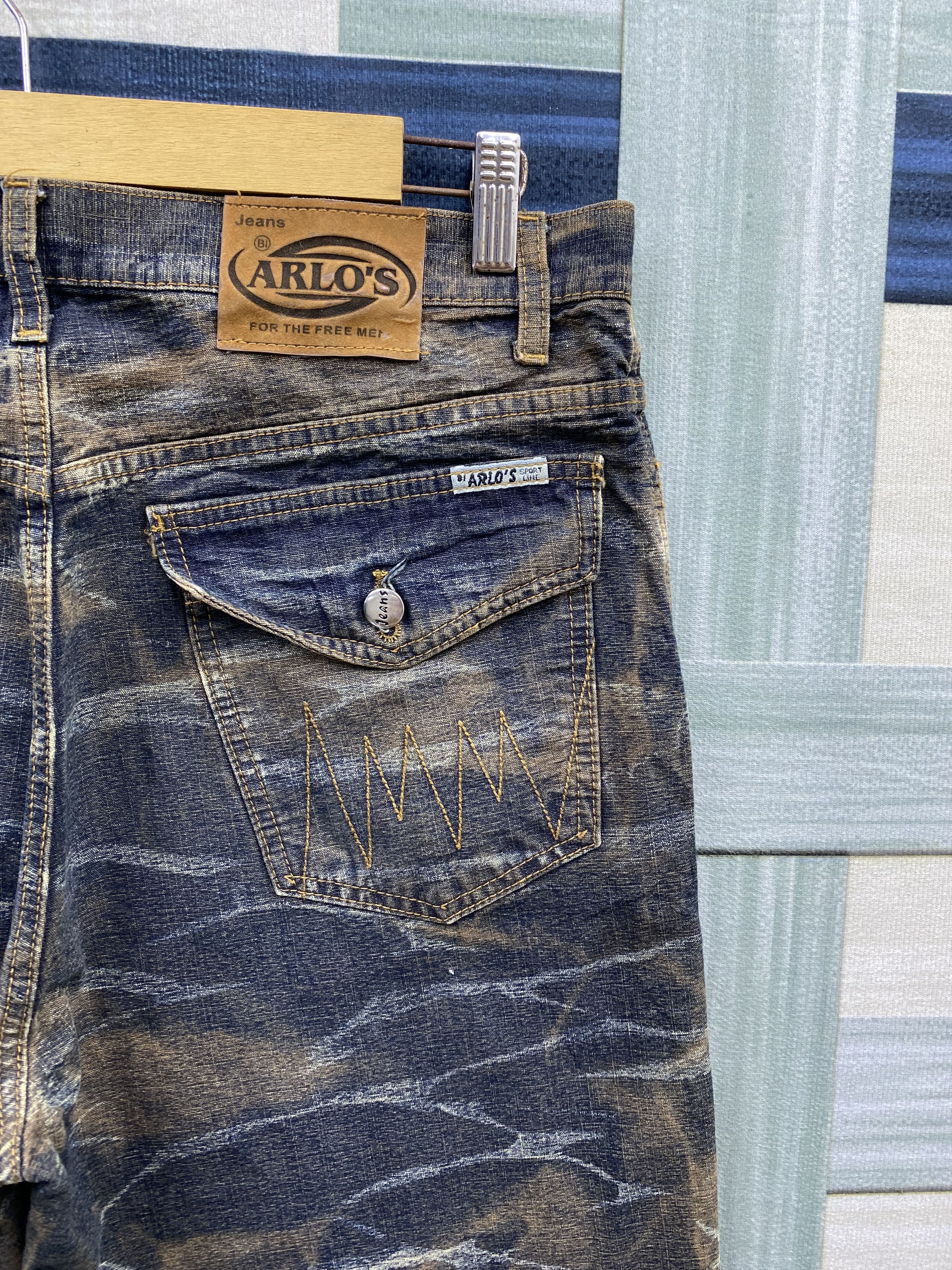 Japanese Brand × Vintage Vintage Japanese Brand Arlo's Baggy Rusty Style Denim Jean Size US 35 - 13 Thumbnail