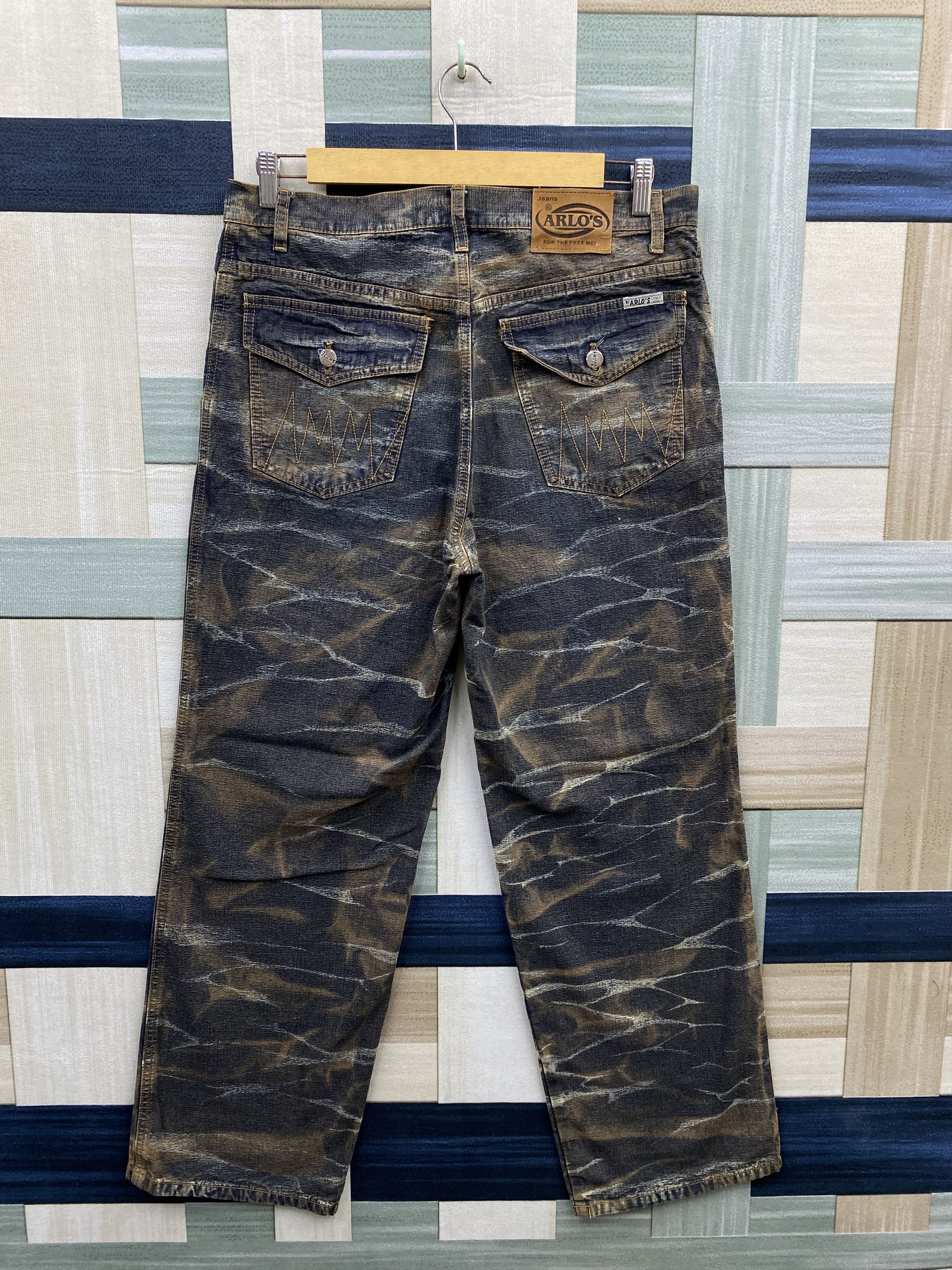 Japanese Brand × Vintage Vintage Japanese Brand Arlo's Baggy Rusty Style Denim Jean Size US 35 - 10 Thumbnail