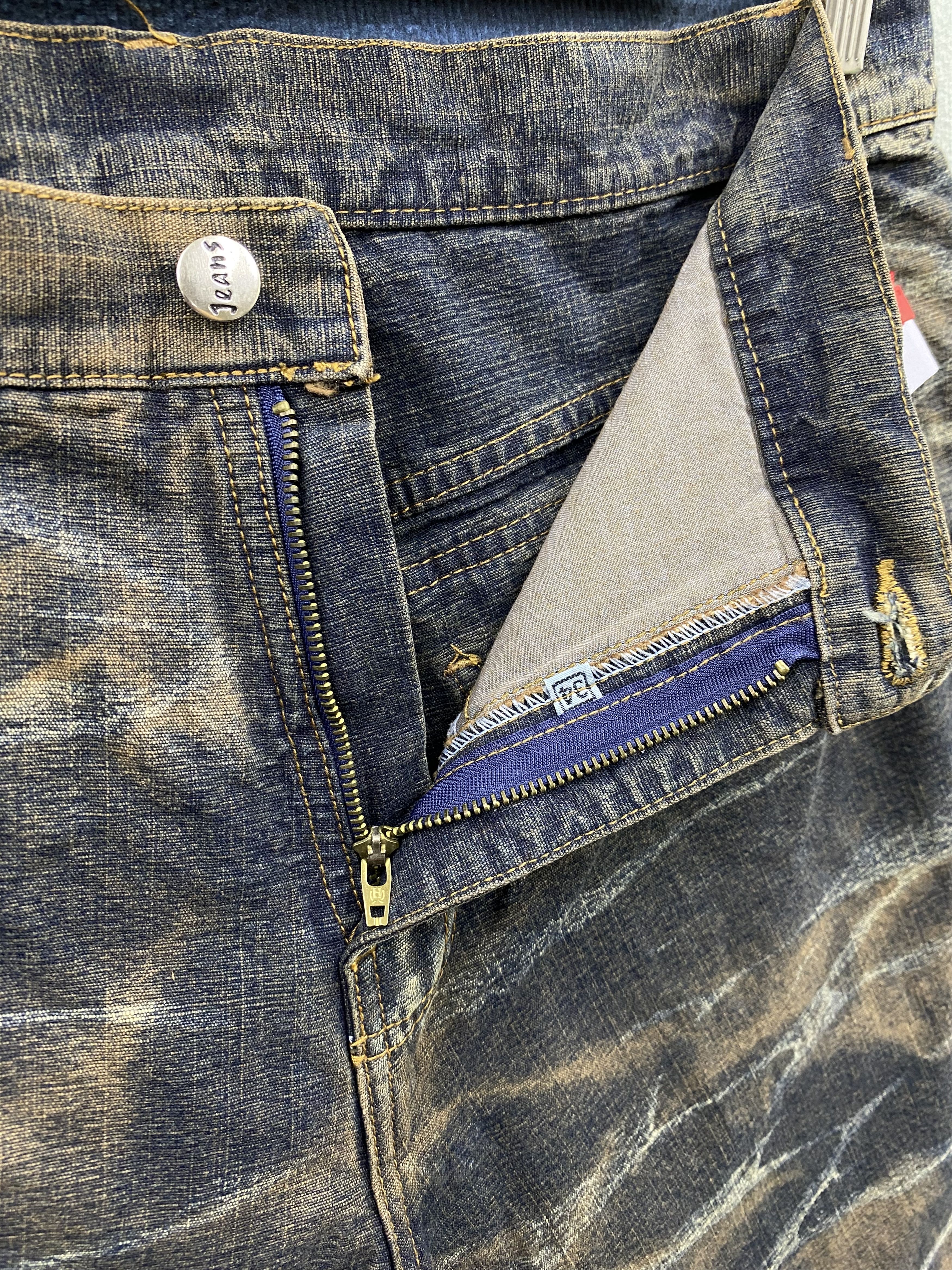 Japanese Brand × Vintage Vintage Japanese Brand Arlo's Baggy Rusty Style Denim Jean Size US 35 - 9 Thumbnail