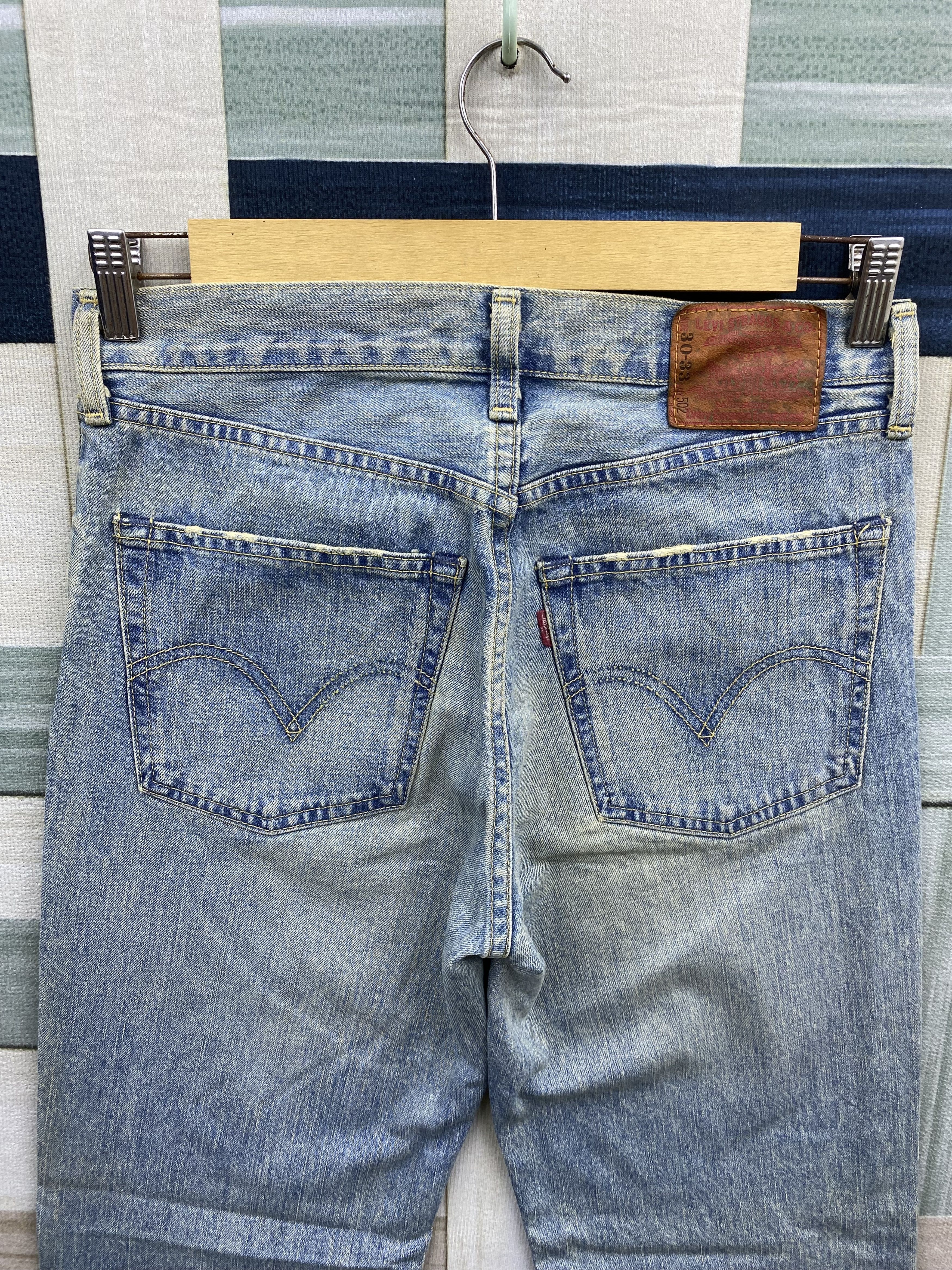 Levi's Vintage Levi's 502 Distress Faded Blue Denim Jean Size US 30 / EU 46 - 3 Thumbnail
