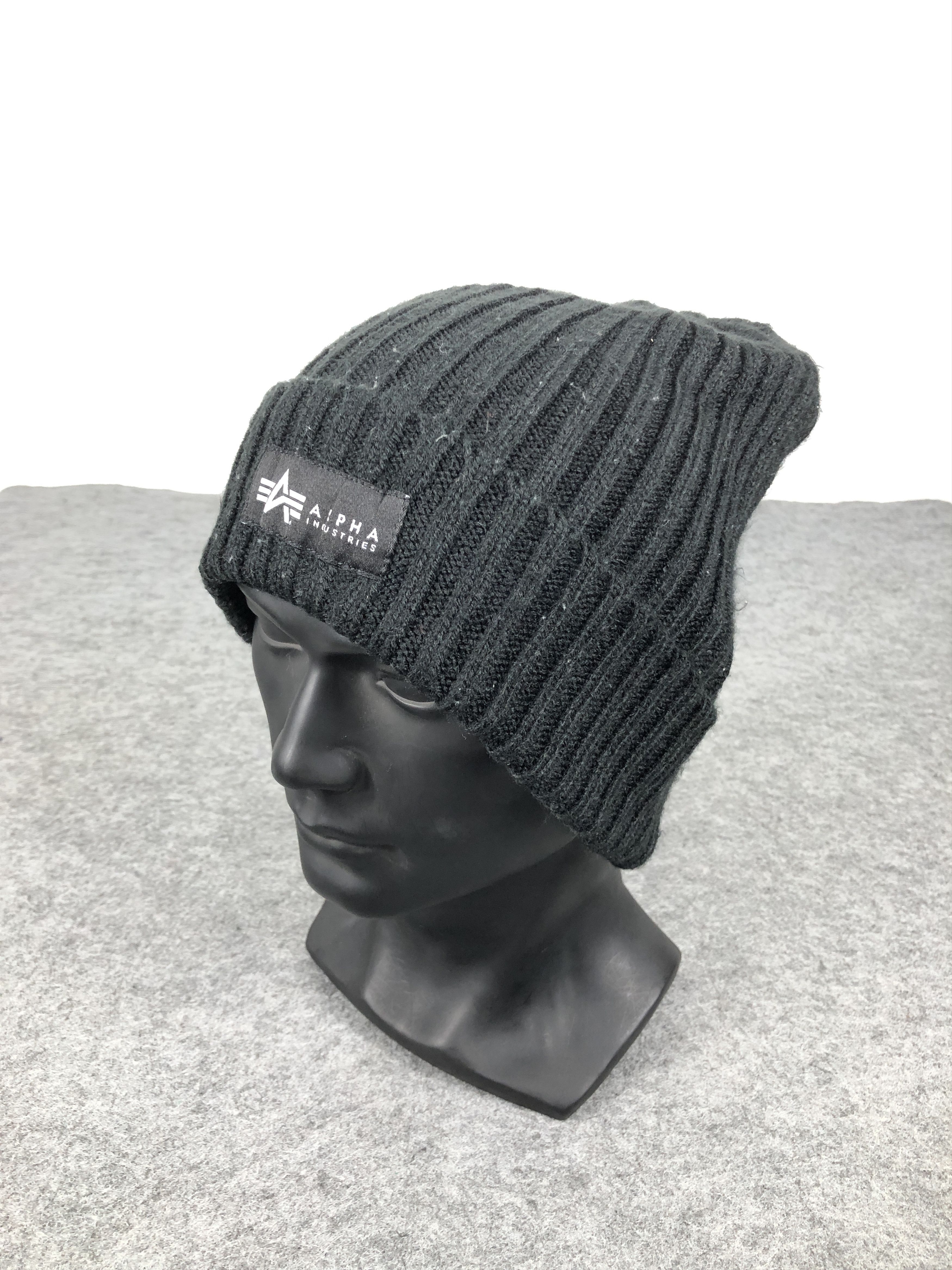Alpha Industries × Vintage Alpha Industries Beanie / Snow Hat / Snow Cap Size ONE SIZE - 1 Thumbnail
