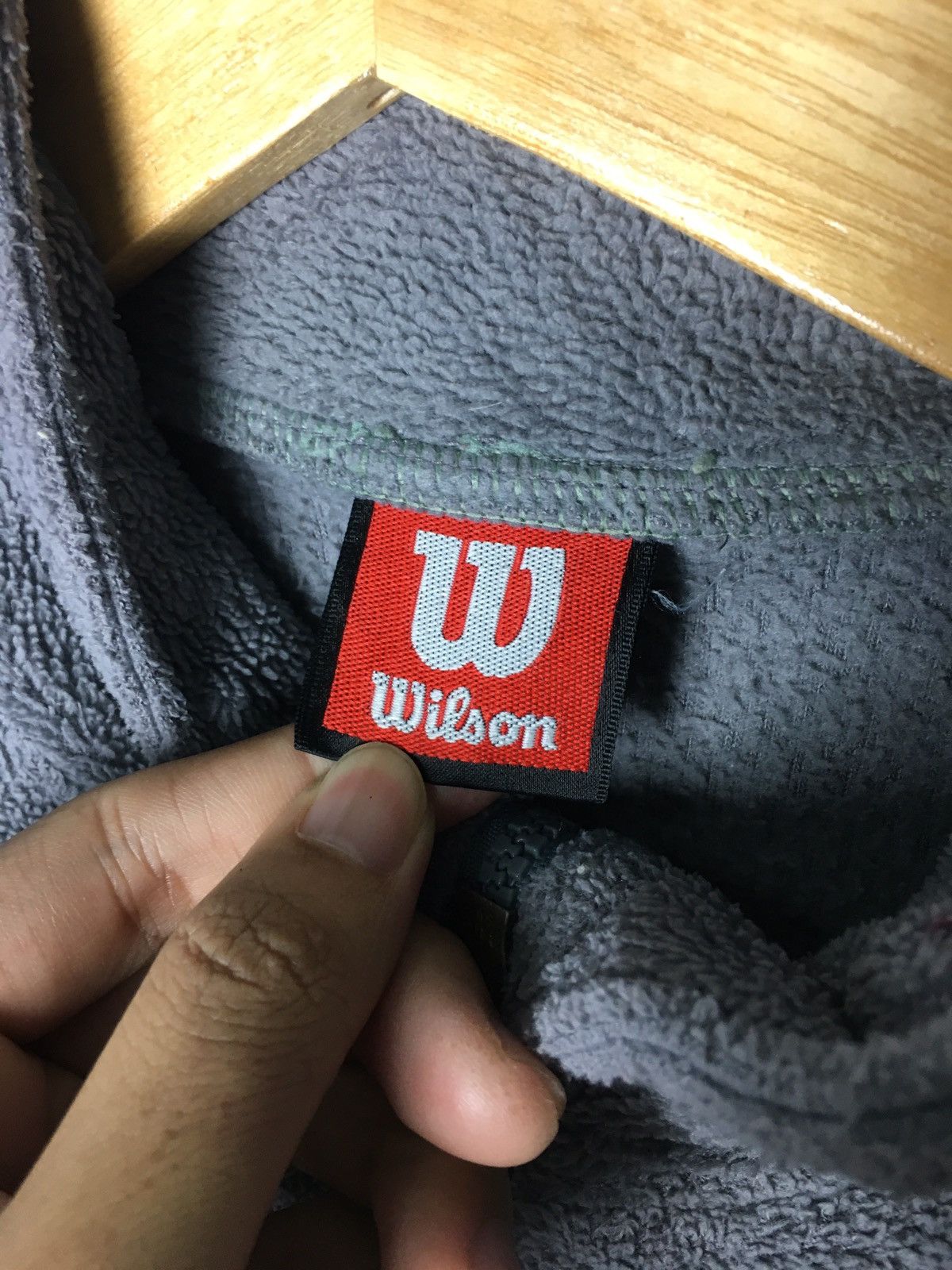 Japanese Brand × Vintage × Wilson Wilson Fleece Spell Out Embroidery Sweatshirt Size US M / EU 48-50 / 2 - 7 Thumbnail
