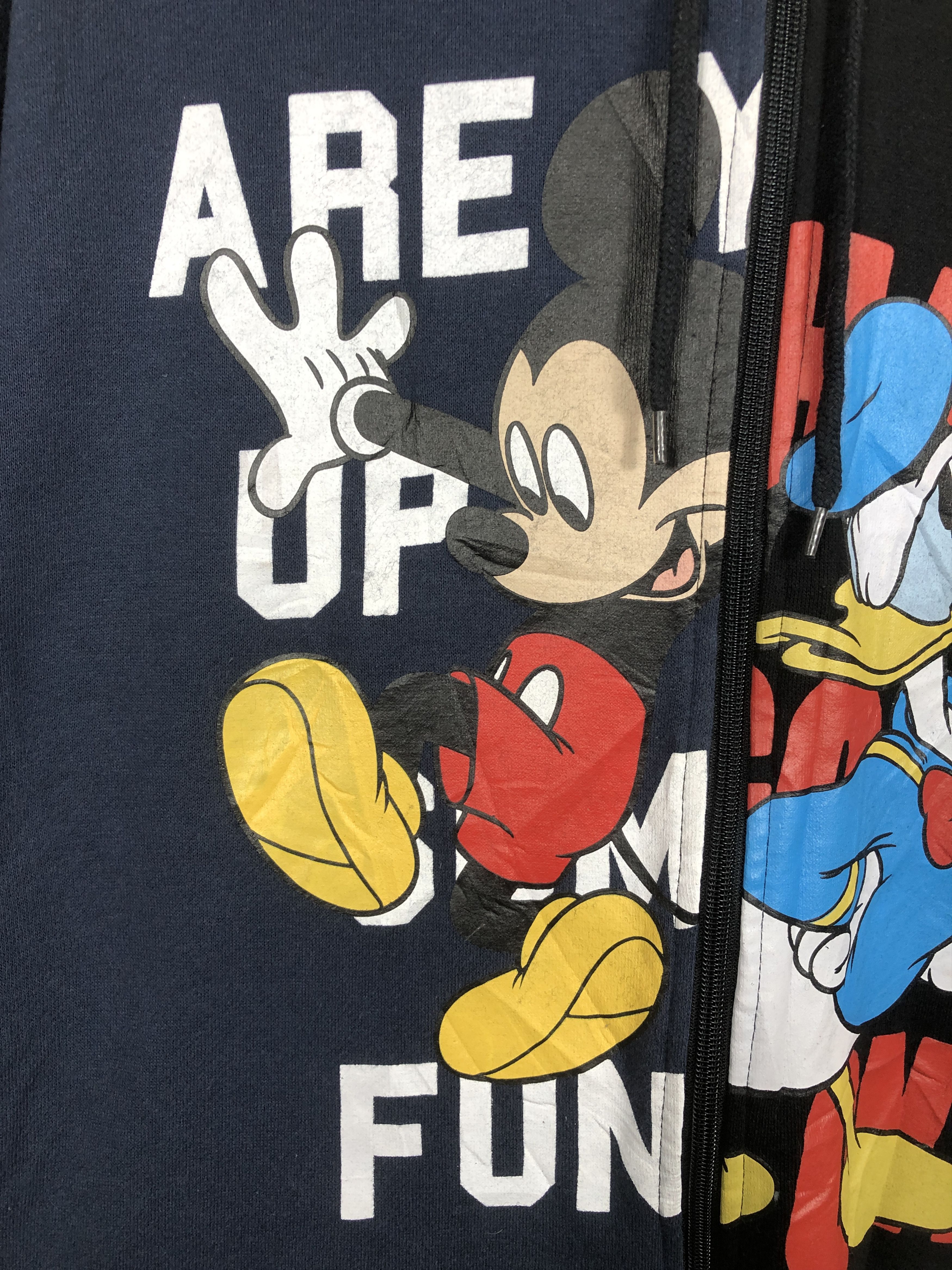Disney × Japanese Brand Disney Mickey Mouse Donald Duck Zipper Hoodie Size US L / EU 52-54 / 3 - 6 Thumbnail