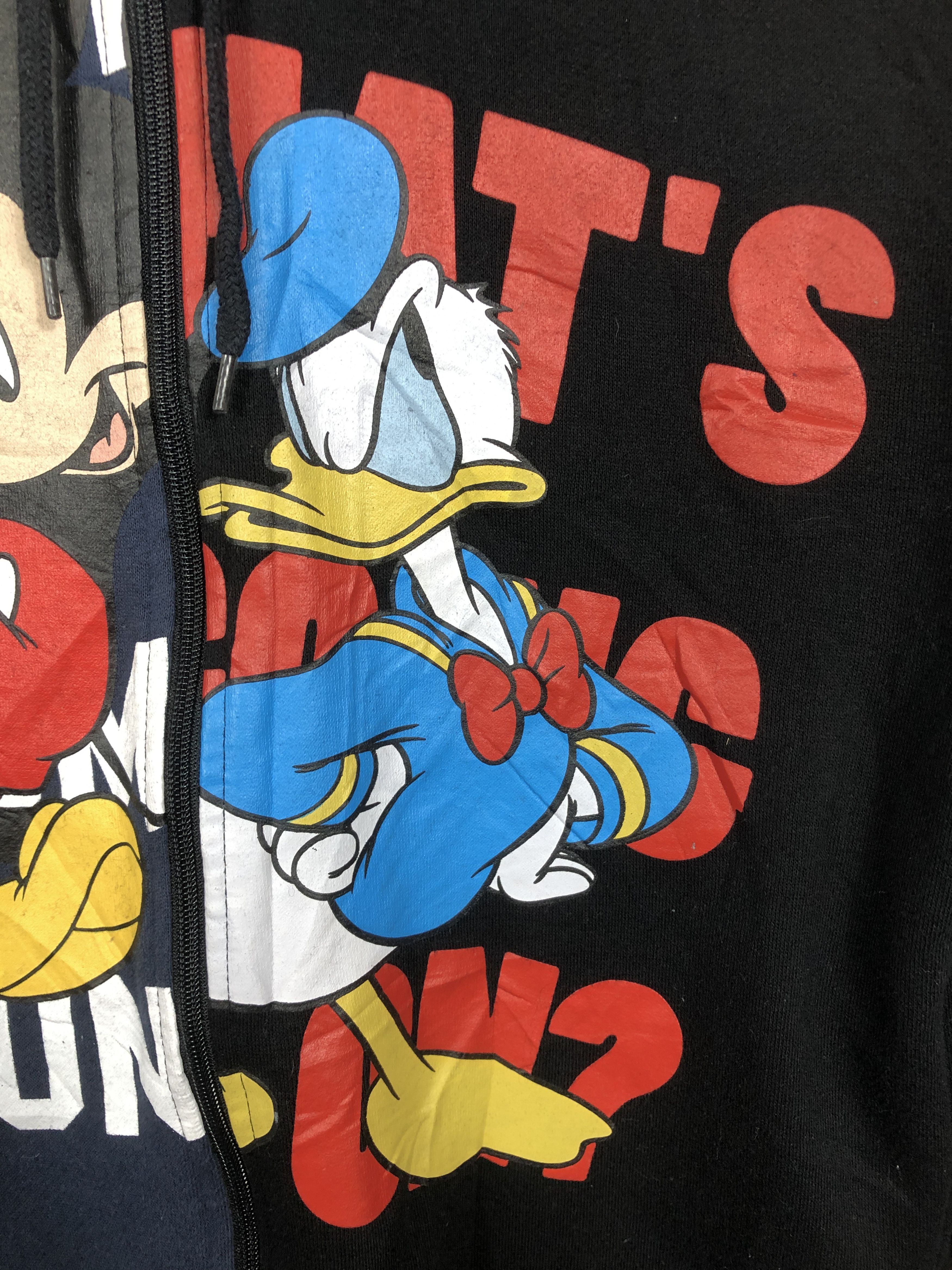 Disney × Japanese Brand Disney Mickey Mouse Donald Duck Zipper Hoodie Size US L / EU 52-54 / 3 - 5 Thumbnail