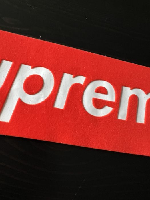 Supreme felt hot sale sticker