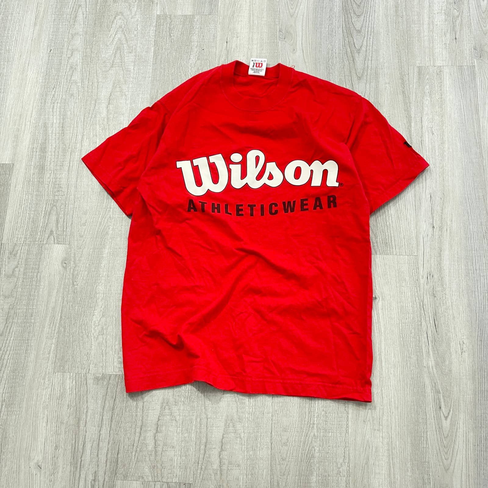 Wilsons Leather VINTAGE 90s Wilson Athletic Wear Graphic Shirt | Grailed