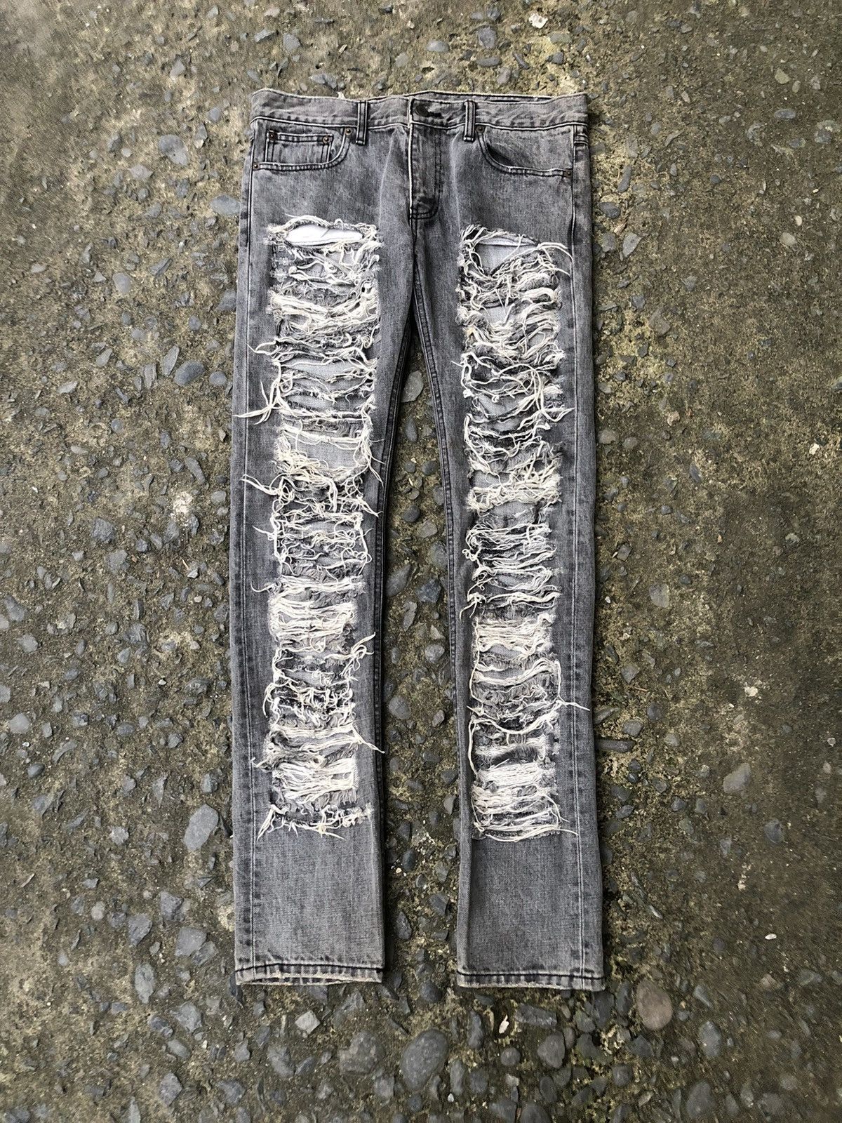 Other Rick Owen’s Inspired Ripped Denim Size US 32 / EU 48 - 3 Thumbnail